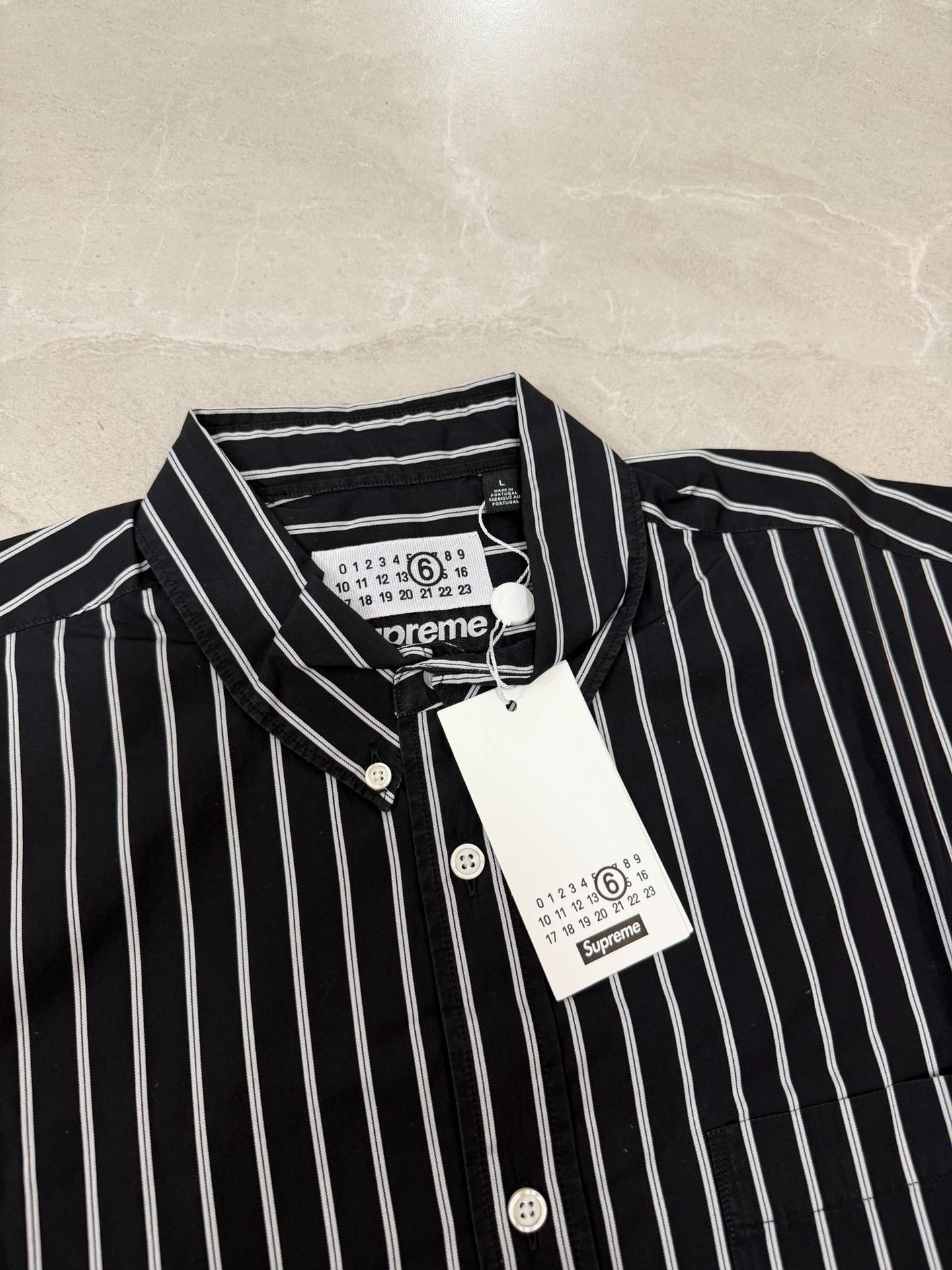 MM6 Supreme x MM6 Stripe Shirt Size US L / EU 52-54 / 3 - 3 Thumbnail