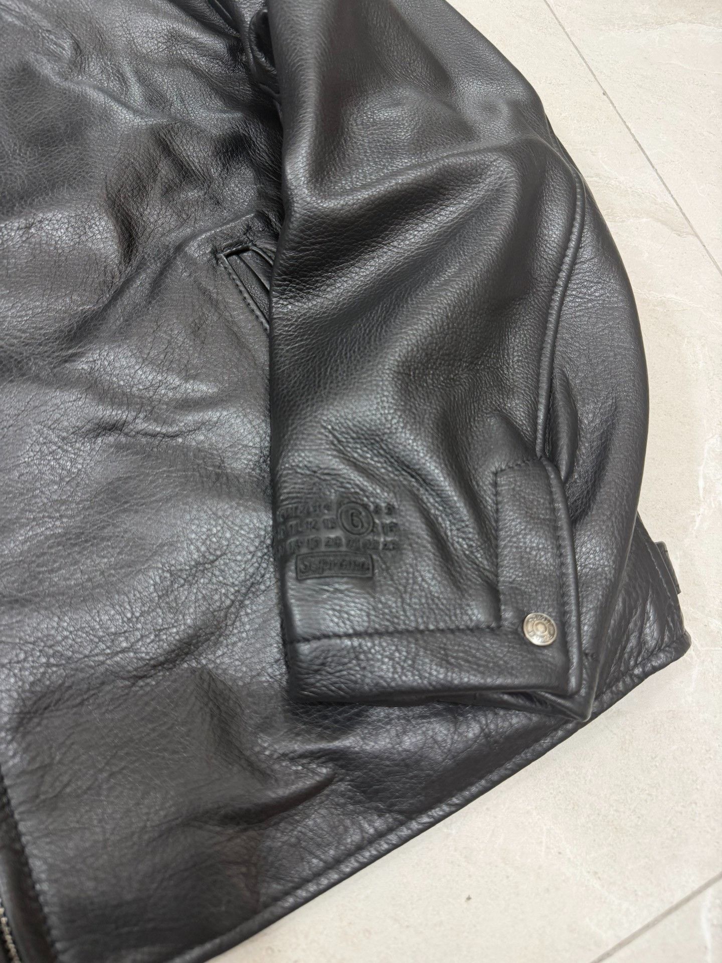 Schott Supreme x MM6 Maison Margiela Schott Eagle Leather Jacket Size US L / EU 52-54 / 3 - 2 Thumbnail