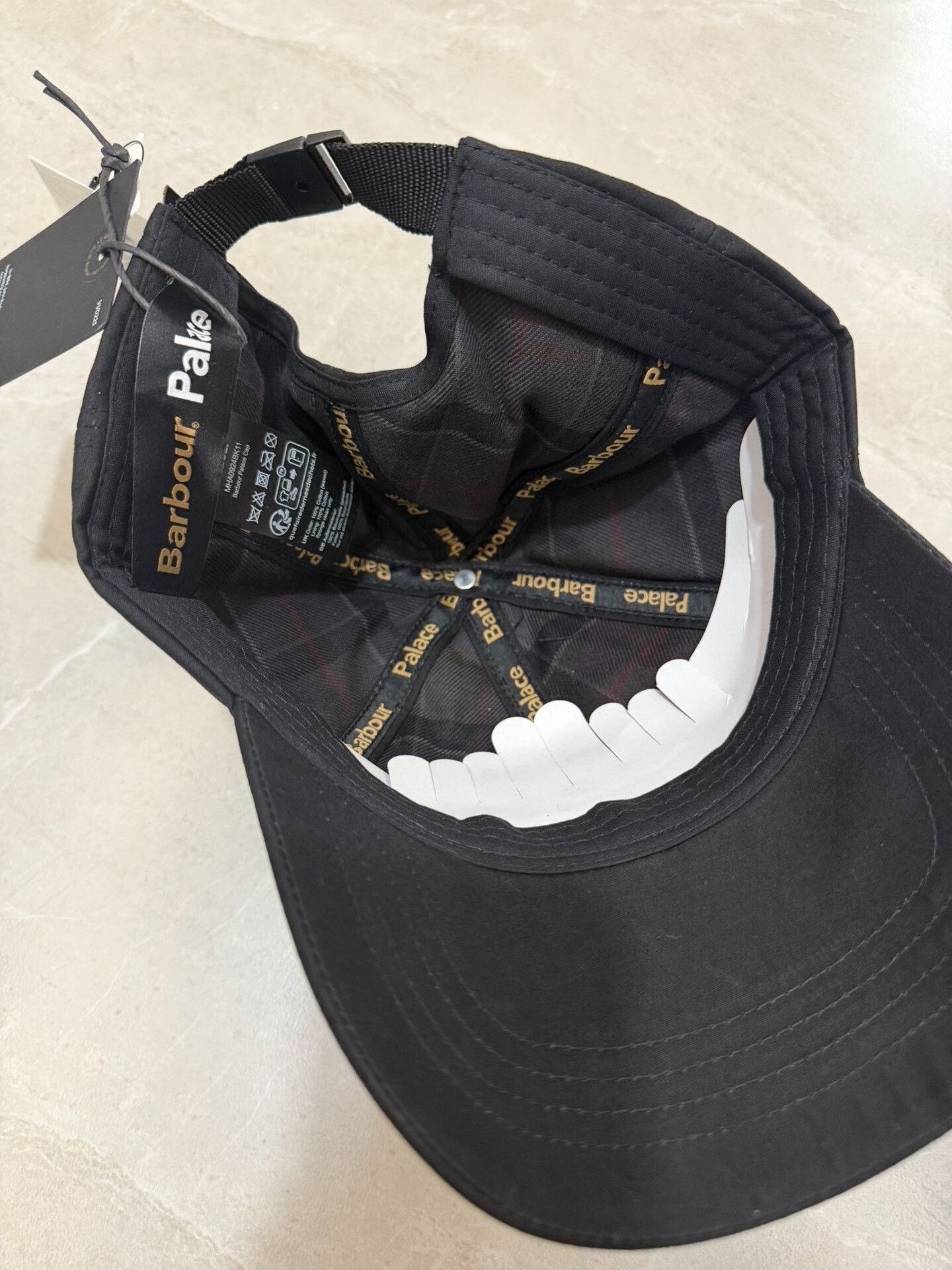 Palace PALACE x BARBOUR Cotton Baseball Cap Size ONE SIZE - 5 Thumbnail