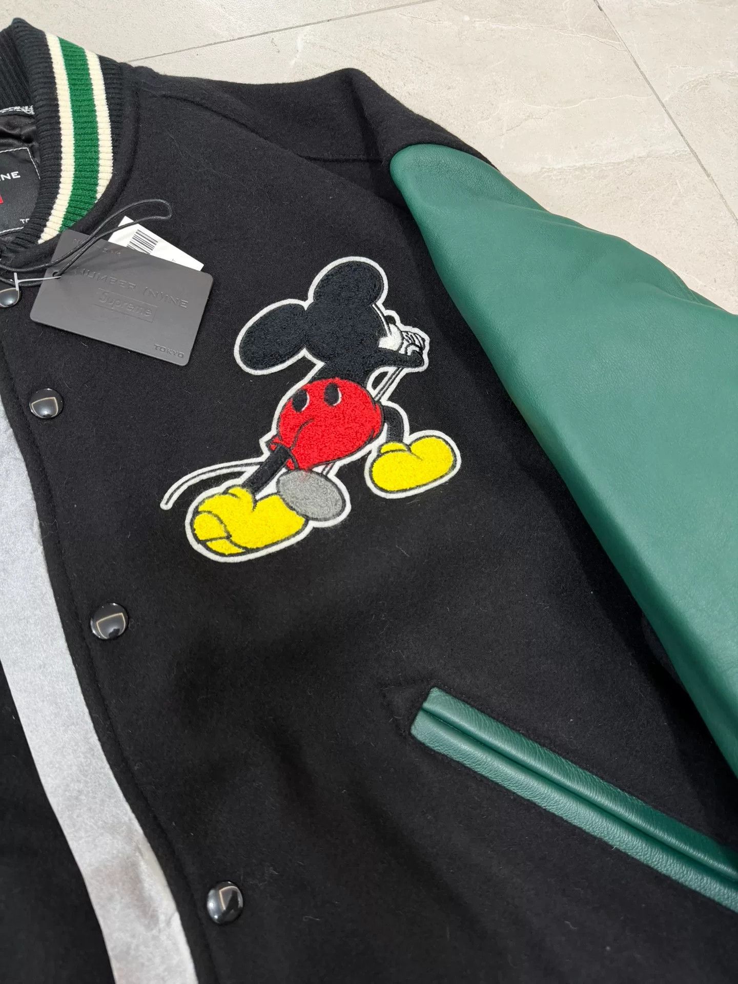 Supreme Supreme x NUMBER(N)INE x Mickey Varsity Jacket Size US M / EU 48-50 / 2 - 3 Thumbnail