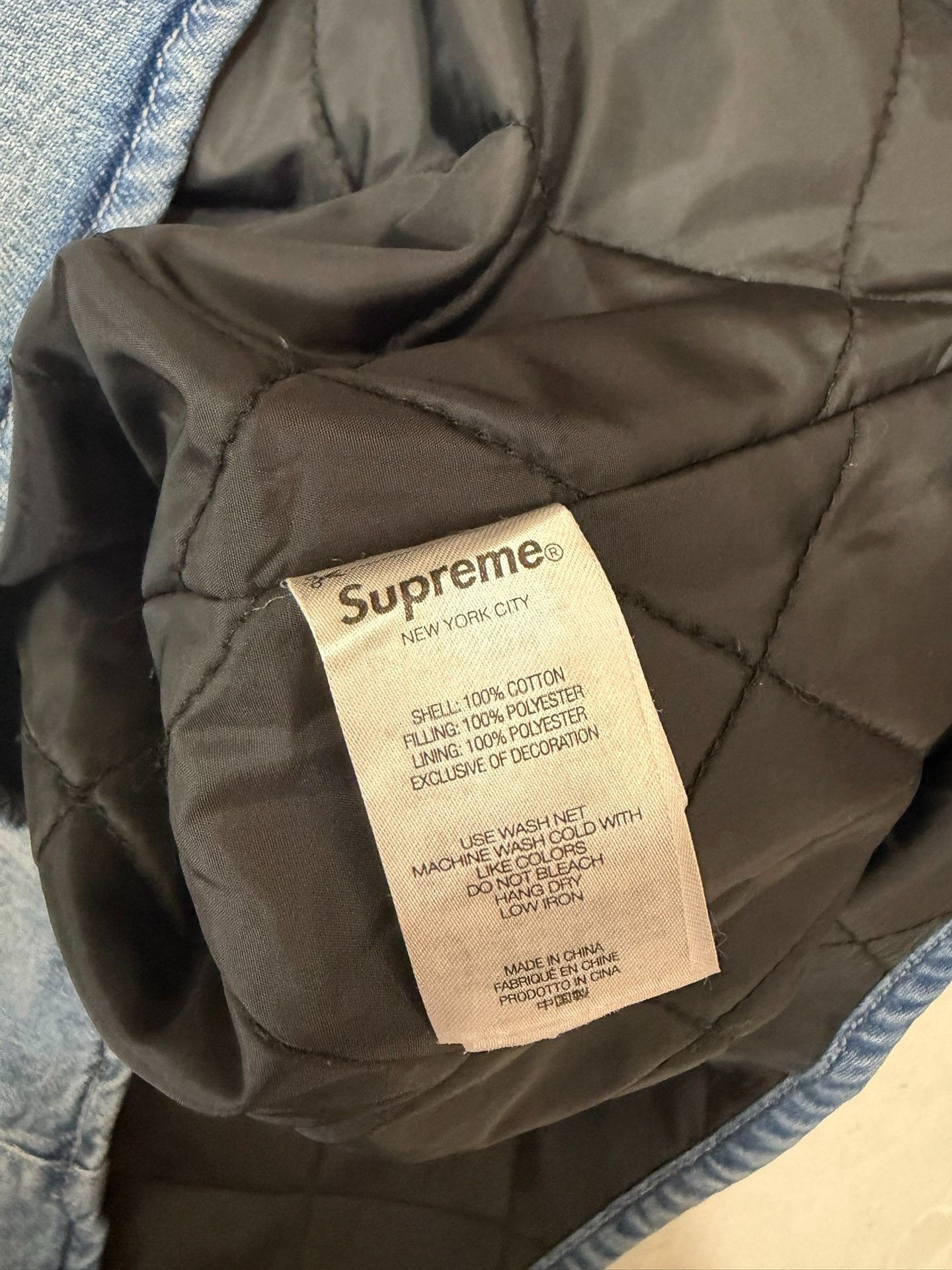 Supreme Supreme Quilted Lined Denim Snap Shirt Size US M / EU 48-50 / 2 - 4 Thumbnail
