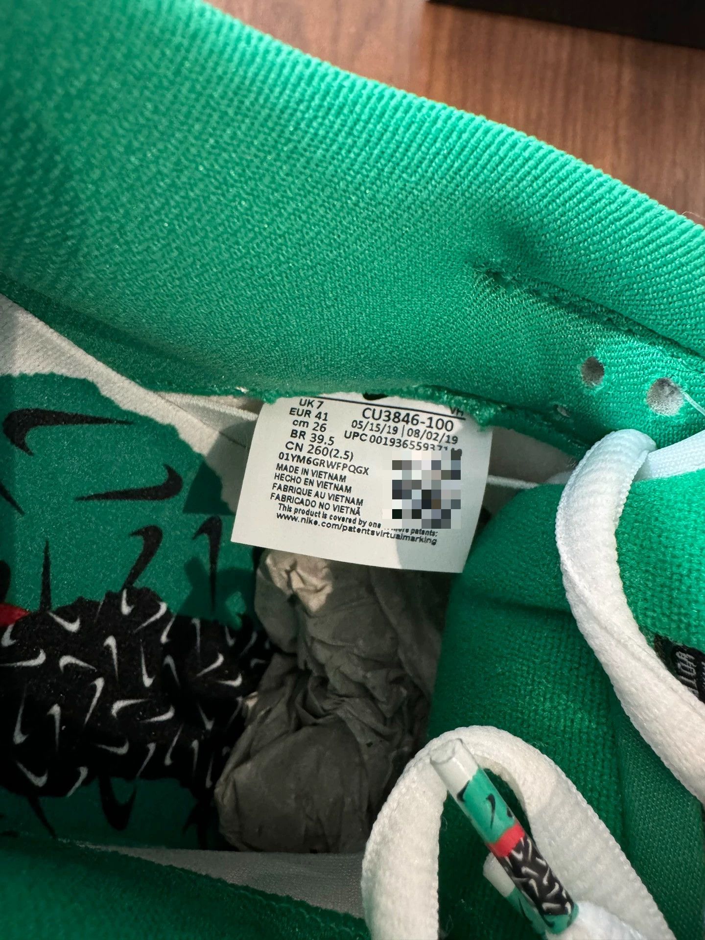 Nike SB Nike Dunk SB Low White Green Size US 8 / EU 41 - 4 Thumbnail