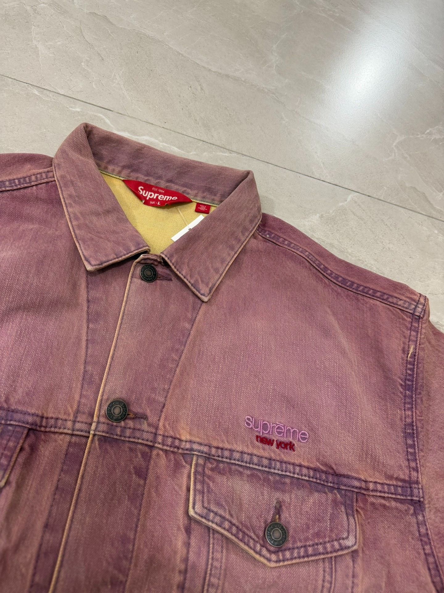 Supreme Supreme SS26 Week1 Denim Trucker Jacket Size US L / EU 52-54 / 3 - 3 Thumbnail