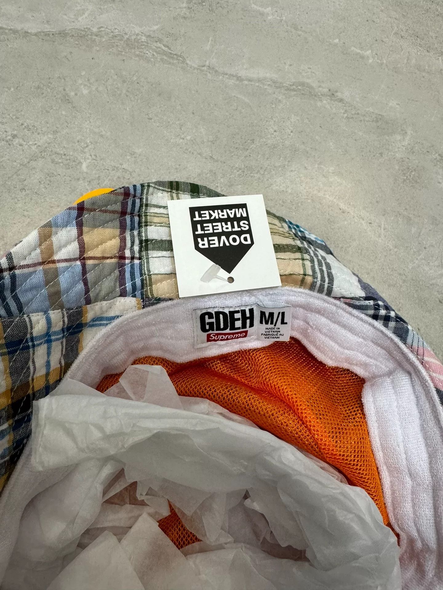 Supreme Supreme x GOODENOUGH Patchwork Crusher Bucket Hat Size ONE SIZE - 3 Thumbnail