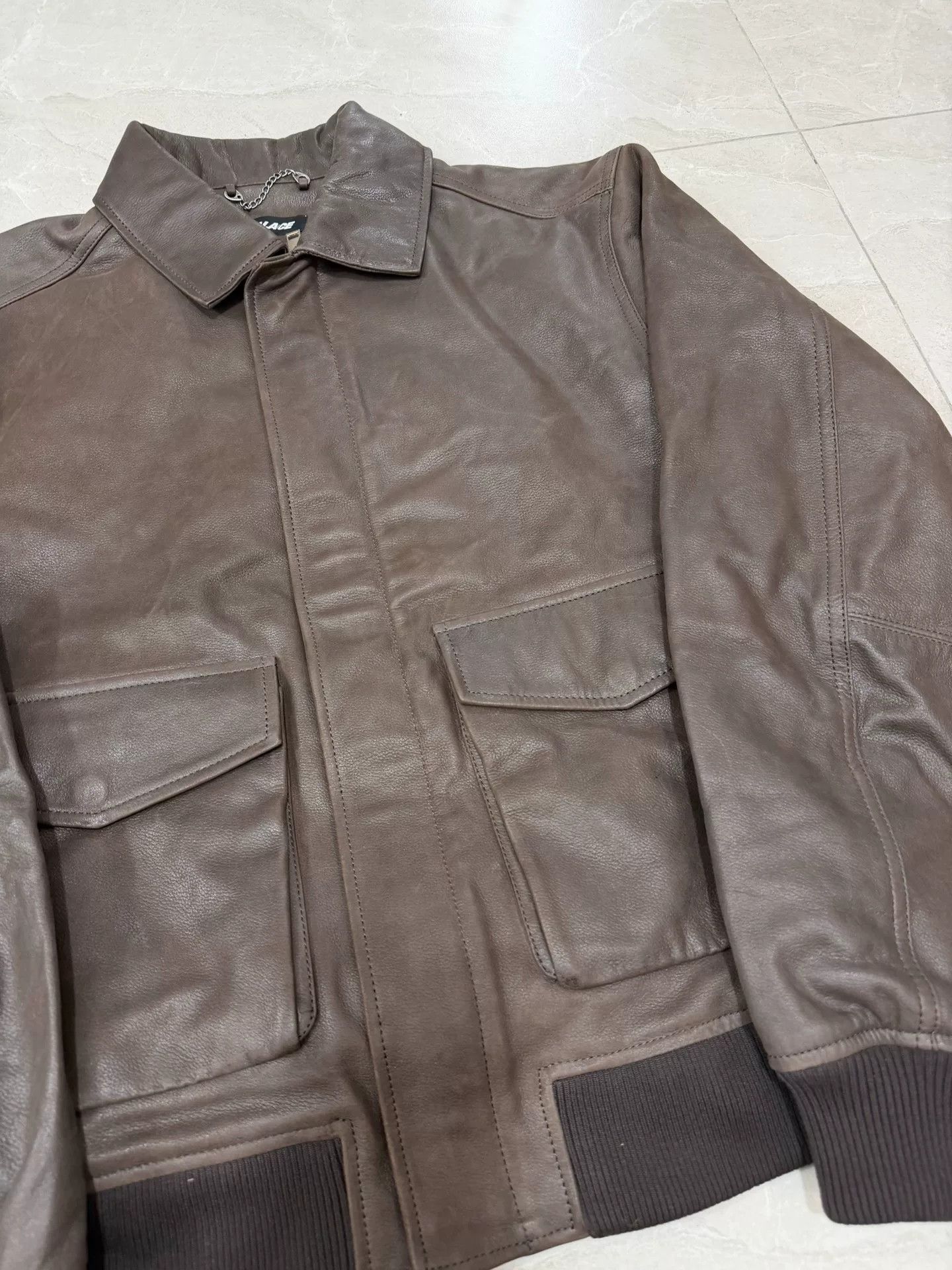 Palace Palace FW25 Susanoo Leather Flight Jacket Size US L / EU 52-54 / 3 - 3 Thumbnail