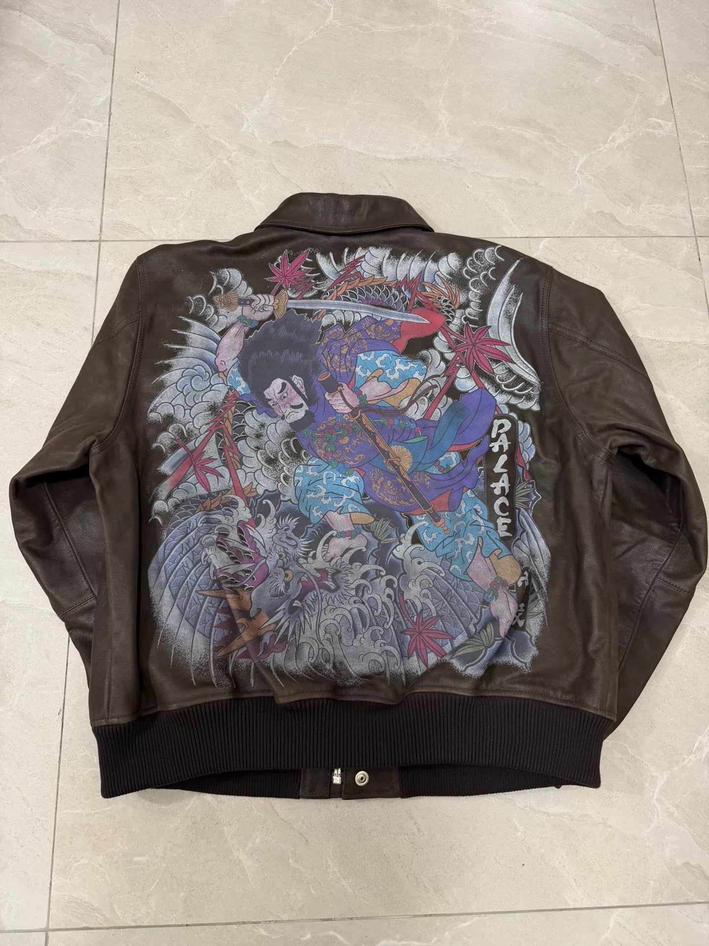 Palace Palace FW25 Susanoo Leather Flight Jacket Size US L / EU 52-54 / 3 - 5 Thumbnail