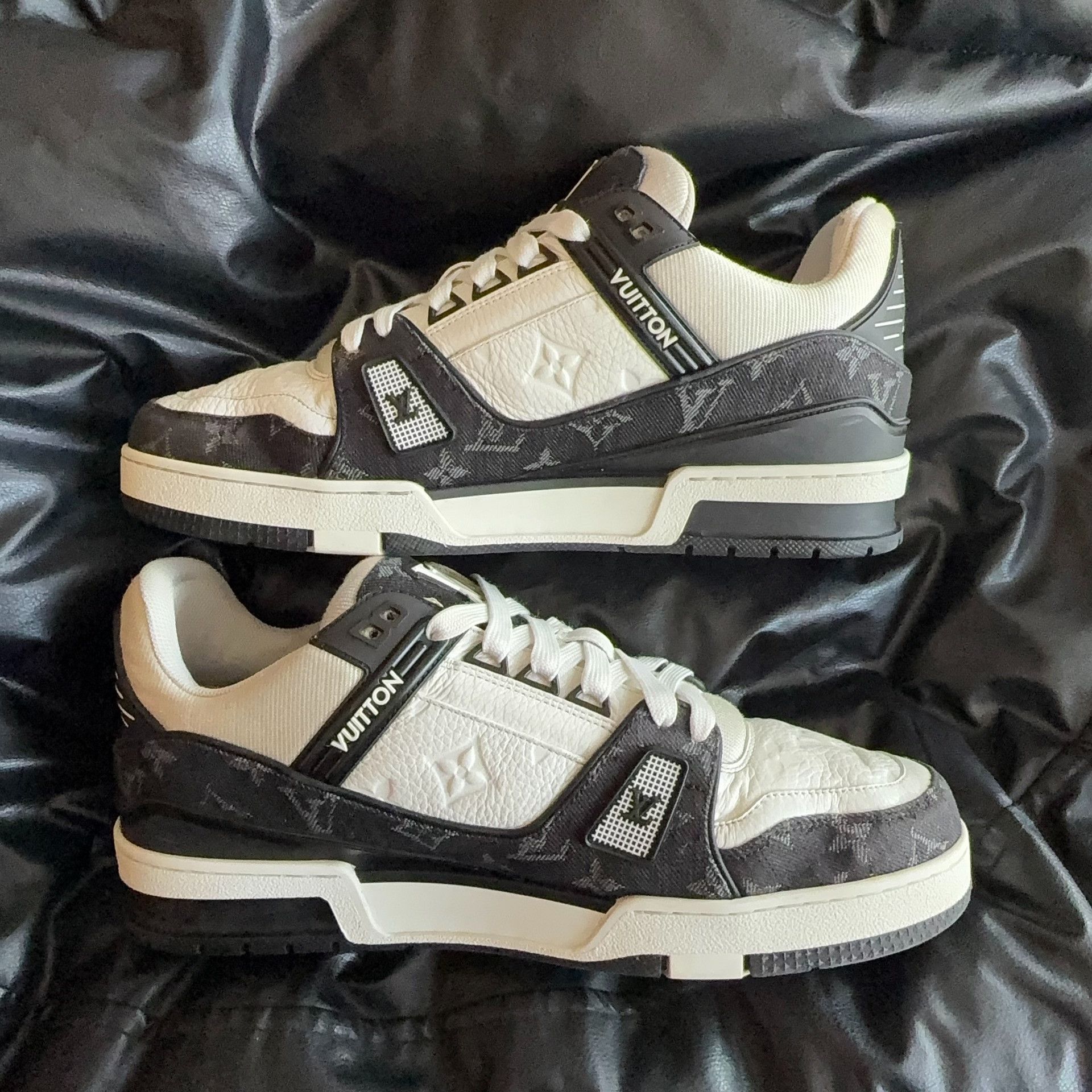 Louis Vuitton Louis Vuitton Training Denim Black Lowtop Sneakers 8 Men Size US 8 / EU 41 - 6 Thumbnail