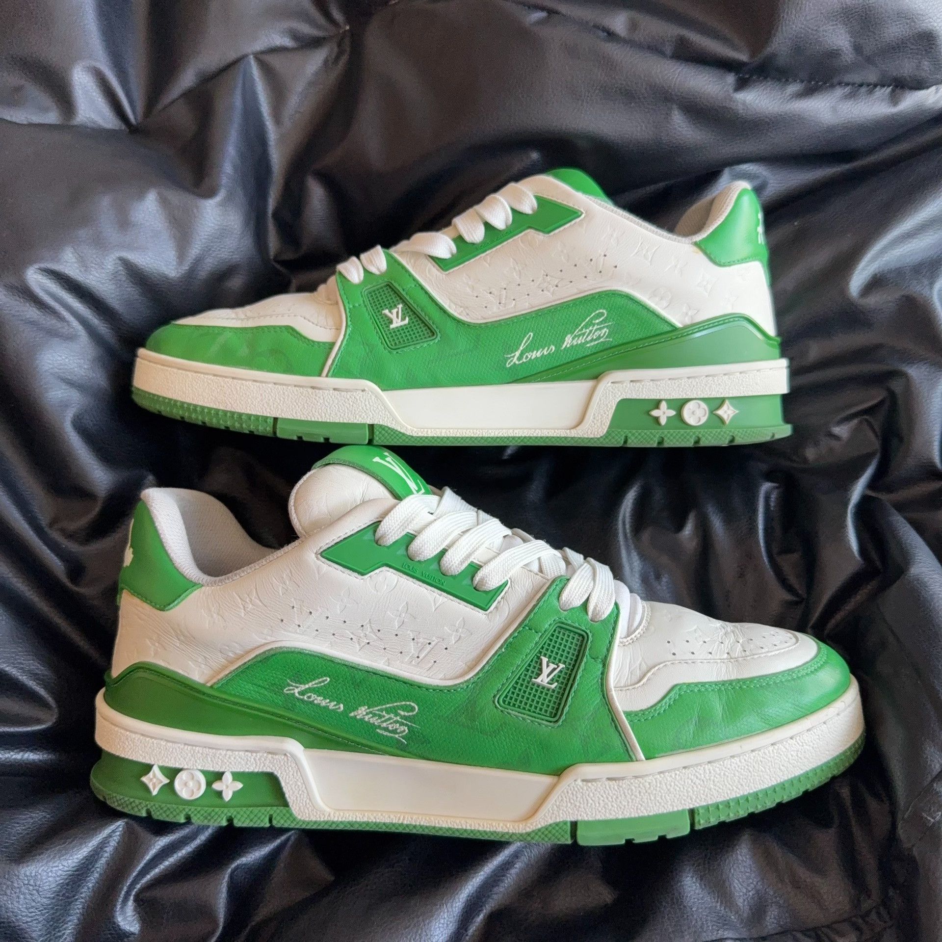 Louis Vuitton Louis Vuitton Training Green Lowtop Sneakers 7.5 Men Size US 7.5 / EU 40-41 - 5 Thumbnail