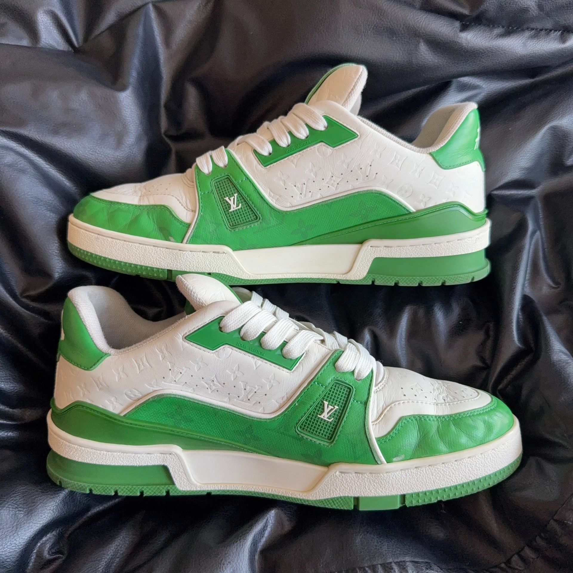 Louis Vuitton Louis Vuitton Training Green Lowtop Sneakers 7.5 Men Size US 7.5 / EU 40-41 - 6 Thumbnail