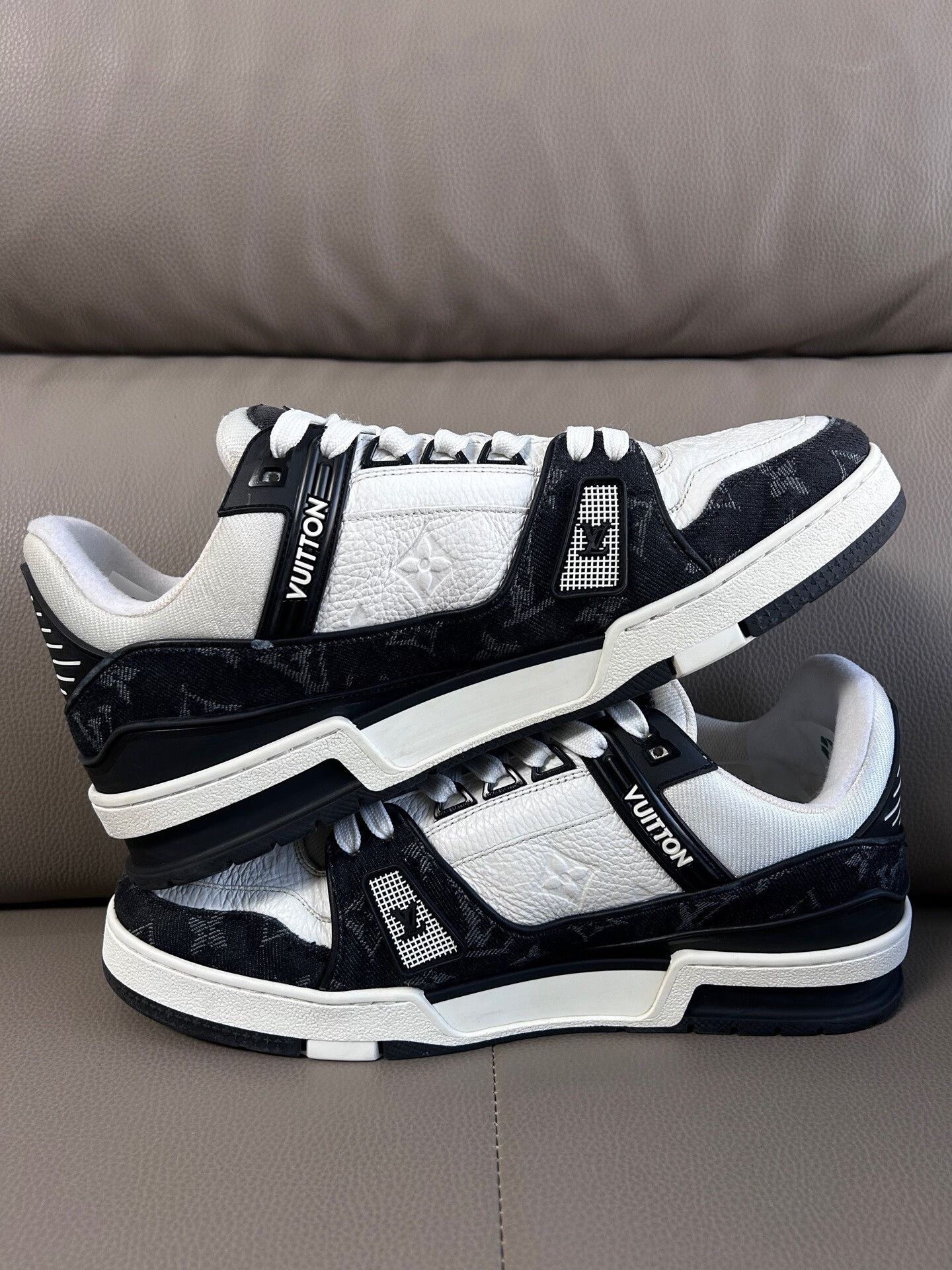 Louis Vuitton Louis Vuitton Training Denim Black Lowtop Sneakers 41 Men Size US 8.5 / EU 41-42 - 6 Thumbnail
