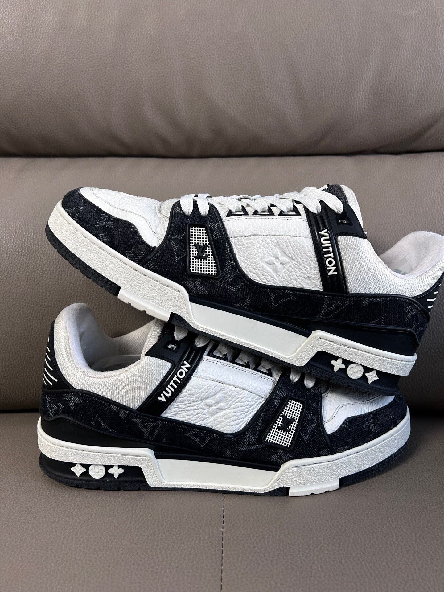 Louis Vuitton Louis Vuitton Training Denim Black Lowtop Sneakers 41 Men Size US 8.5 / EU 41-42 - 5 Thumbnail