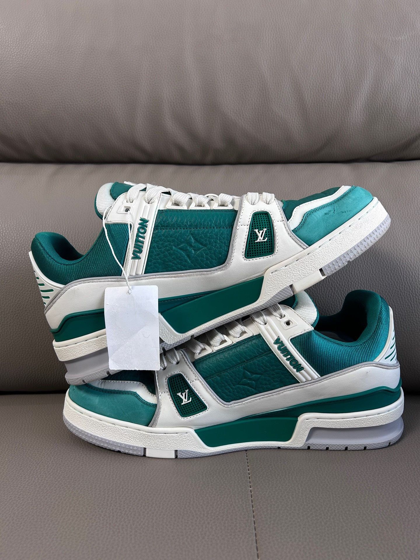 Louis Vuitton Louis Vuitton Training Green Lowtop Sneakers 41 Men Size US 8.5 / EU 41-42 - 6 Thumbnail