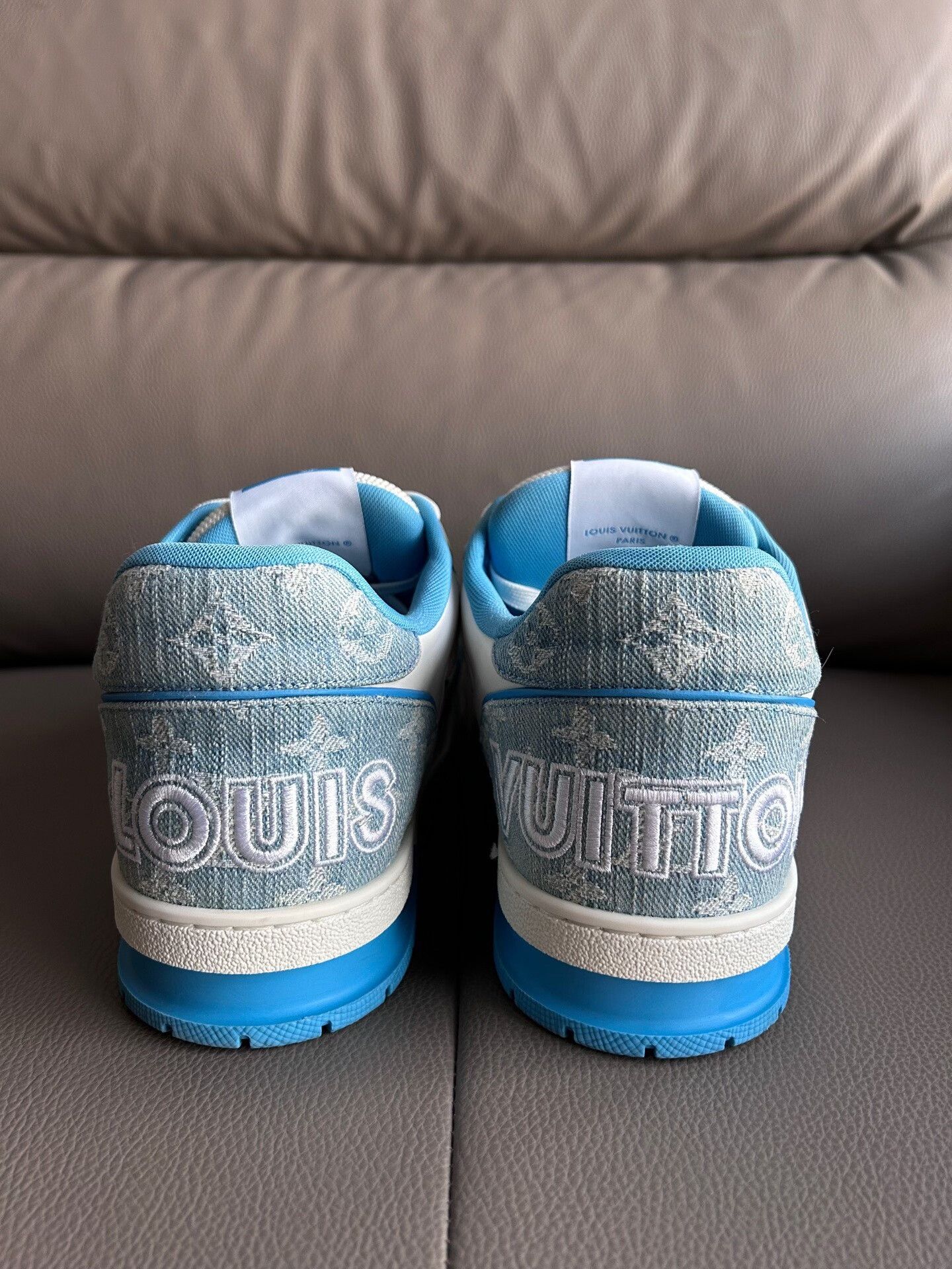 Louis Vuitton Louis Vuitton Training Blue Lowtop Sneakers 43 Men Size US 10 / EU 43 - 3 Thumbnail