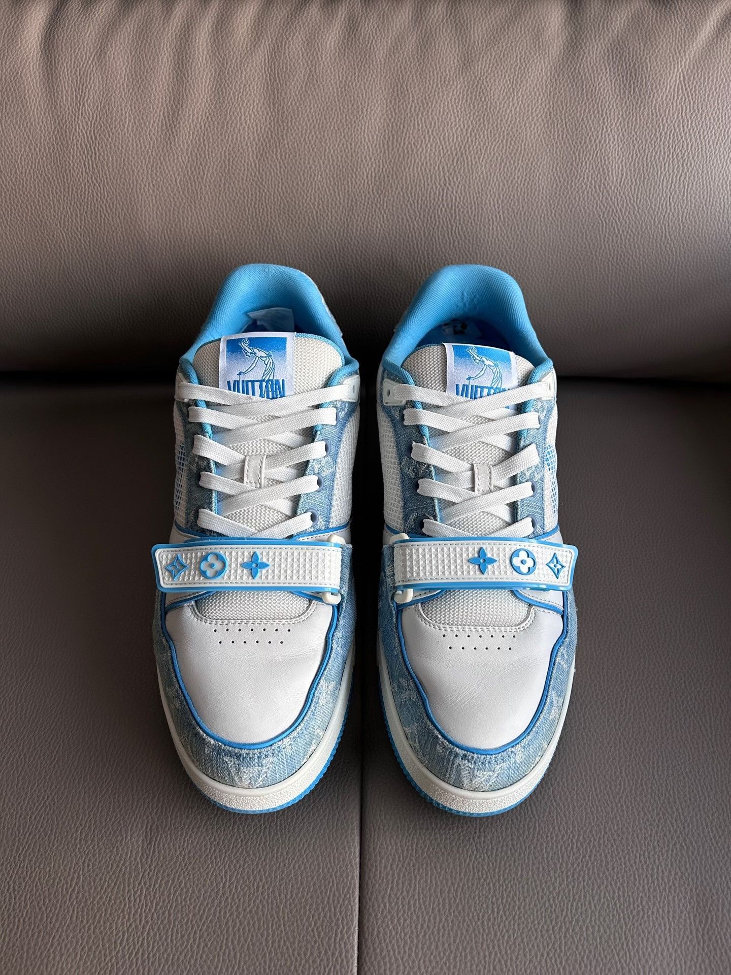 Louis Vuitton Louis Vuitton Training Blue Lowtop Sneakers 43 Men Size US 10 / EU 43 - 2 Thumbnail