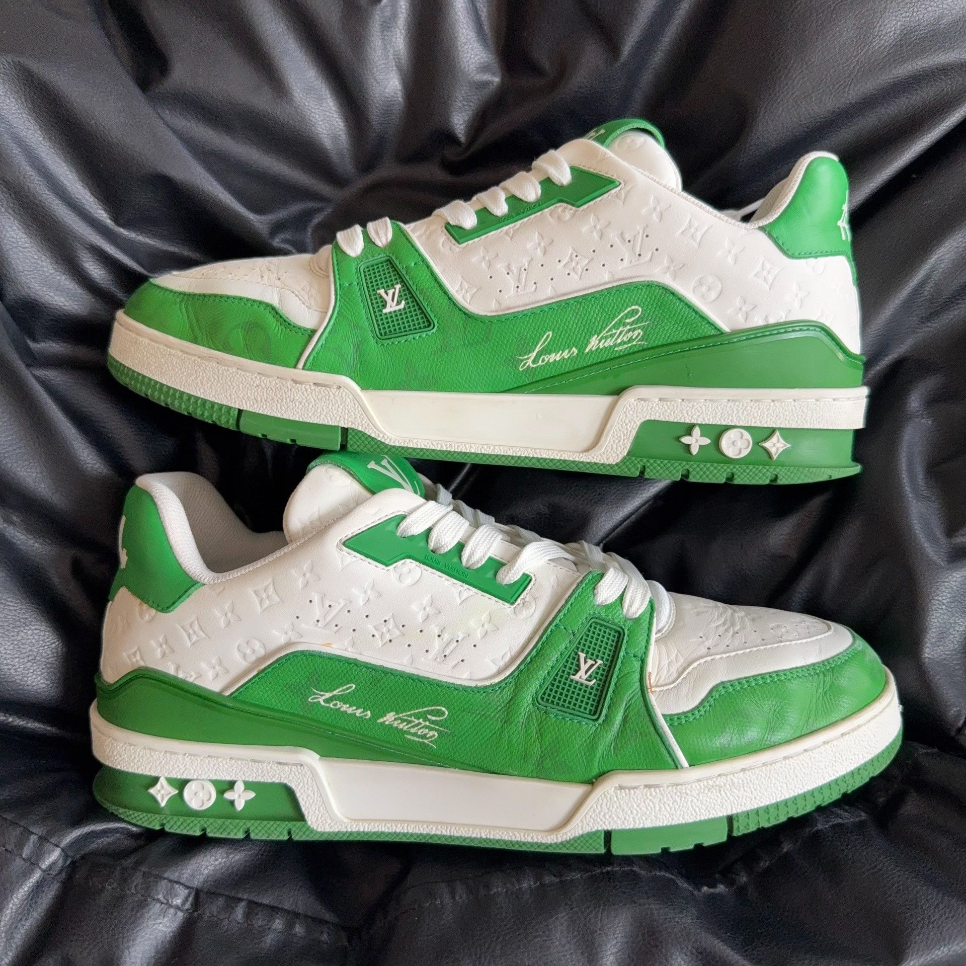 Louis Vuitton Louis Vuitton Training Green Lowtop Sneakers 8.5 Men Size US 8.5 / EU 41-42 - 5 Thumbnail