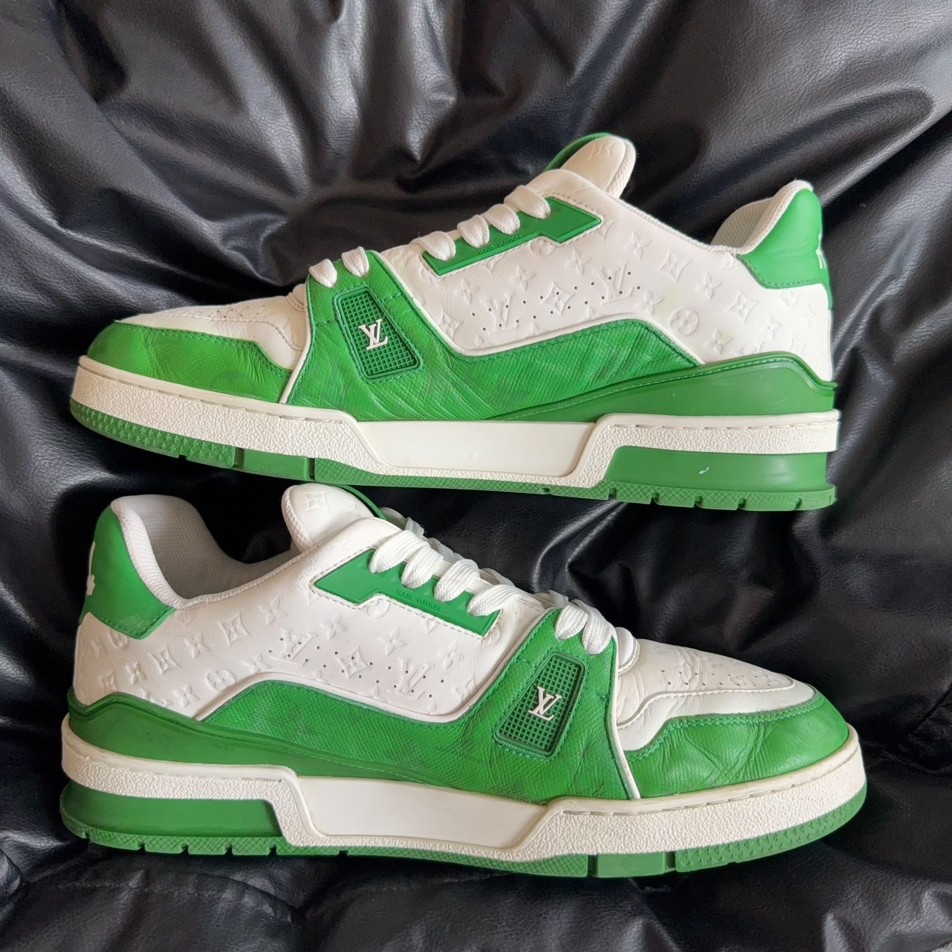 Louis Vuitton Louis Vuitton Training Green Lowtop Sneakers 8.5 Men Size US 8.5 / EU 41-42 - 6 Thumbnail
