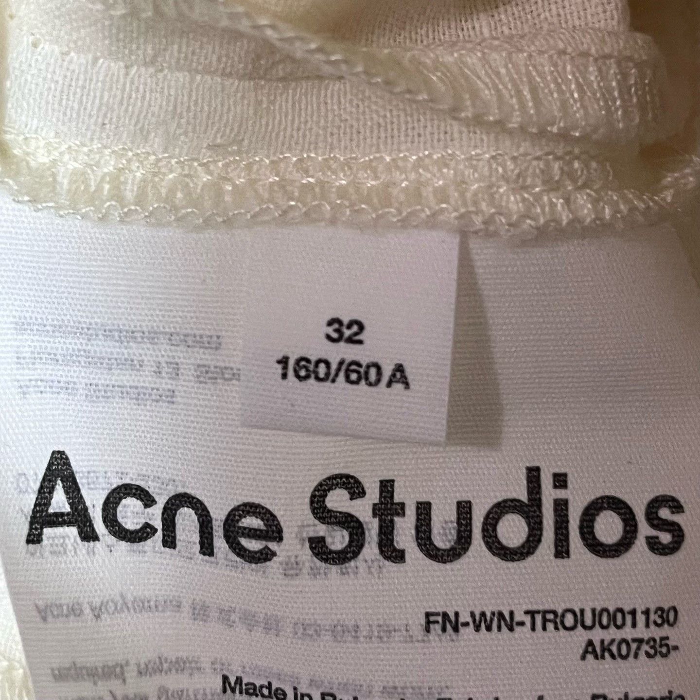 Acne Studios Acne Studios Linen Cotton White Pants 32 Women Size 32" / US 10 / IT 46 - 4 Thumbnail