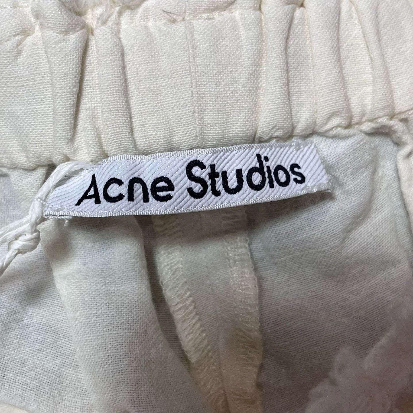 Acne Studios Acne Studios Linen Cotton White Pants 32 Women Size 32" / US 10 / IT 46 - 3 Thumbnail