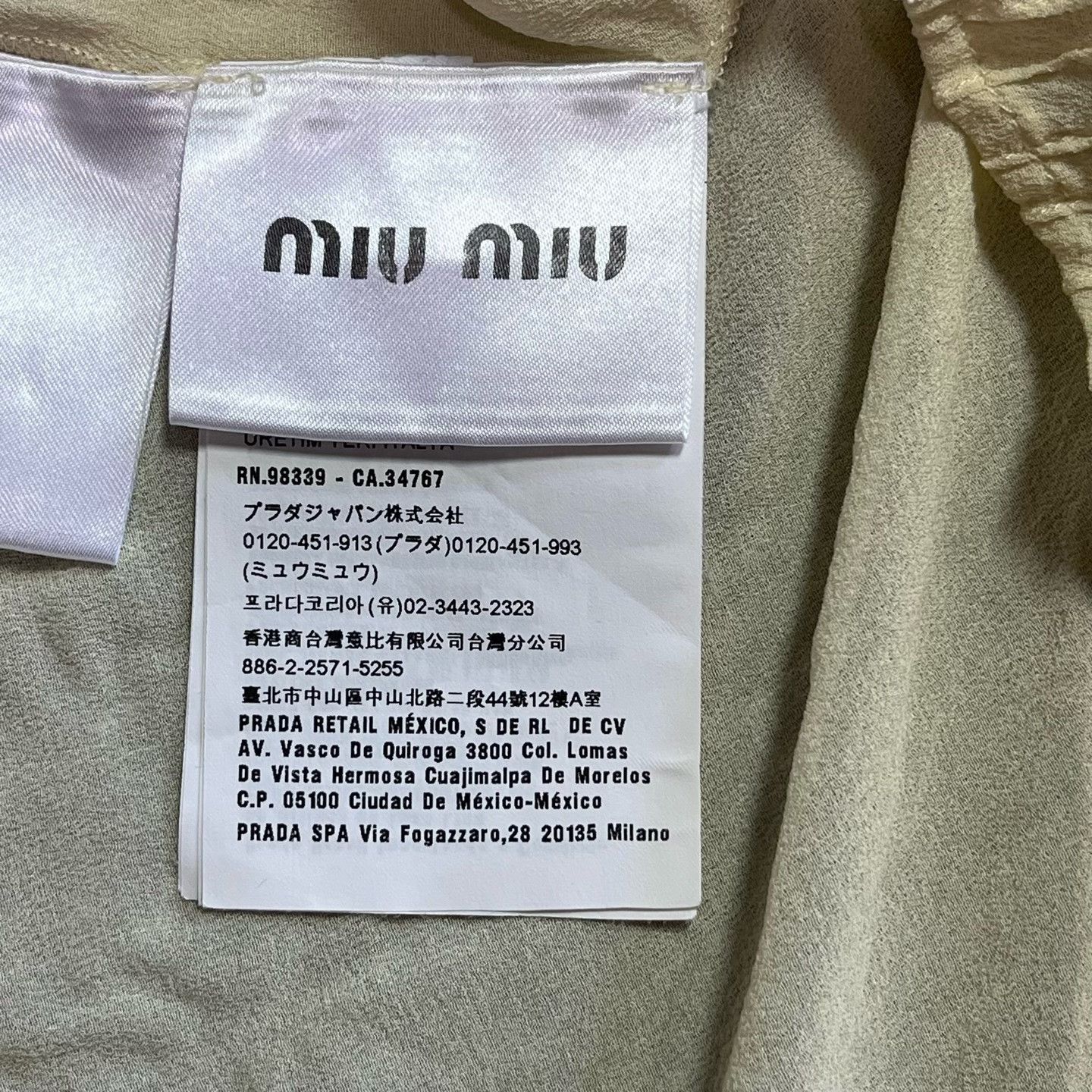Miu Miu Miu Miu Silk Yellow Button Up 42 Women Size M / US 6-8 / IT 42-44 - 4 Thumbnail