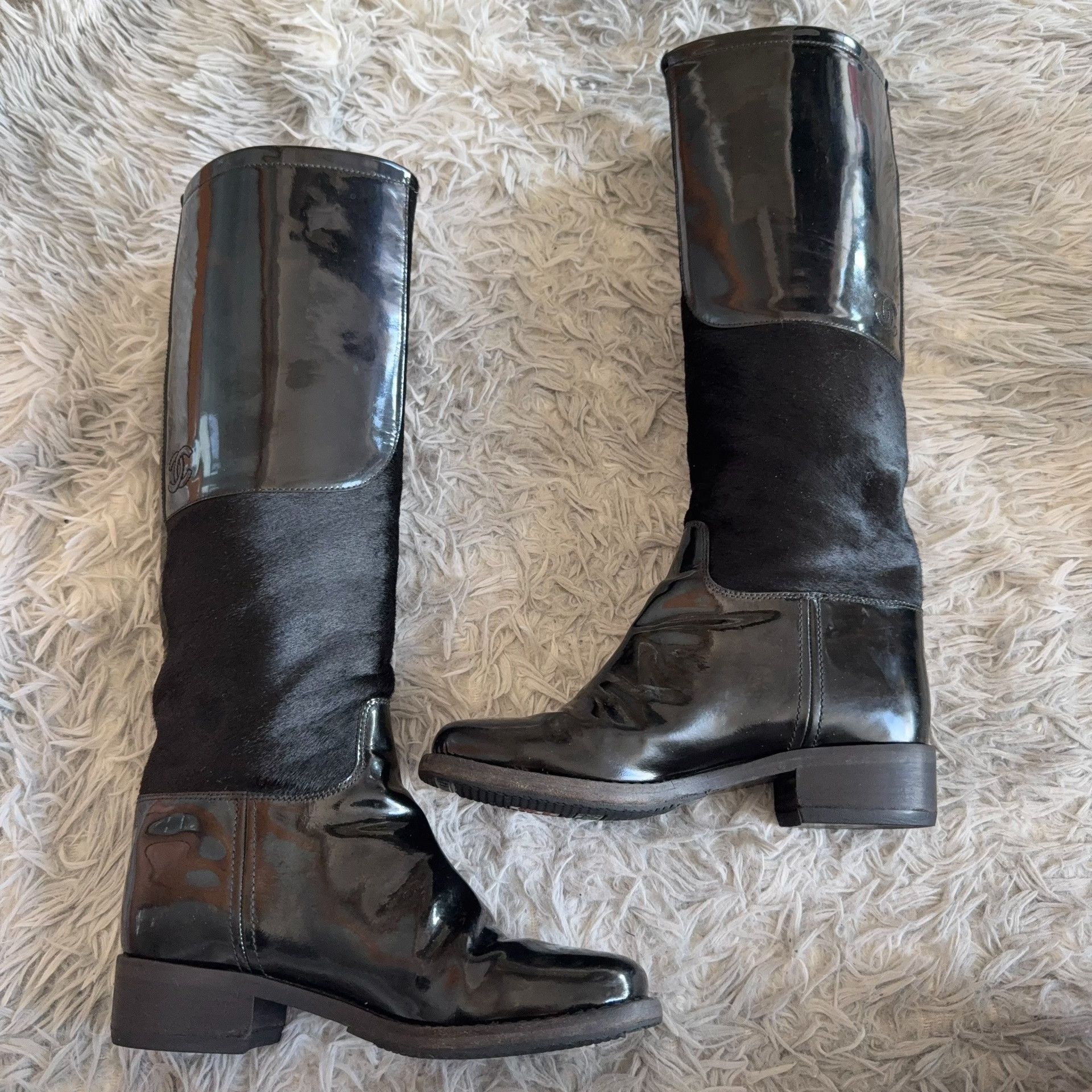 Chanel Chanel Patent Boots 36 Women Size US 6 / IT 36 - 6 Thumbnail