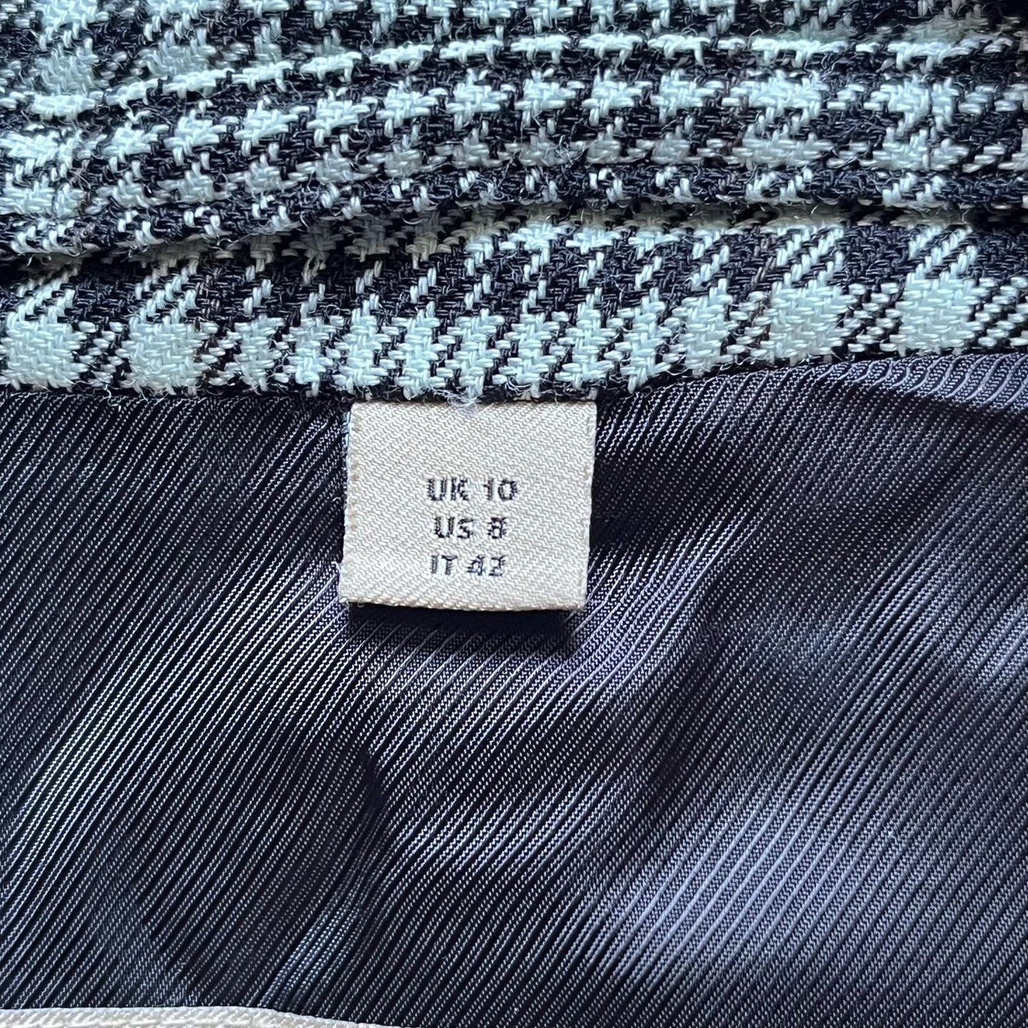 Burberry Burberry Wool Plaid Black Coat 10 Women Size XS / US 0-2 / IT 36-38 - 4 Thumbnail
