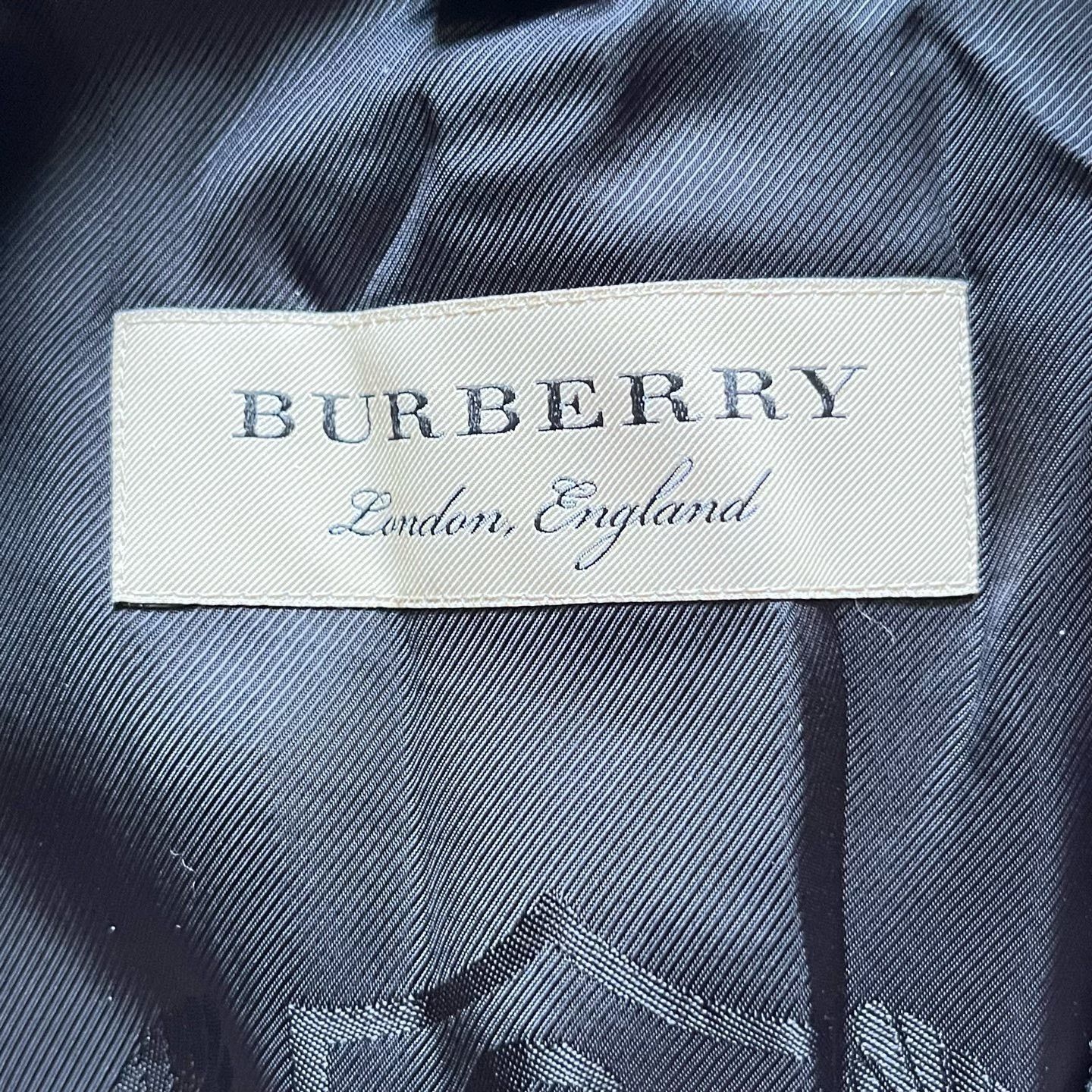 Burberry Burberry Wool Plaid Black Coat 10 Women Size XS / US 0-2 / IT 36-38 - 3 Thumbnail