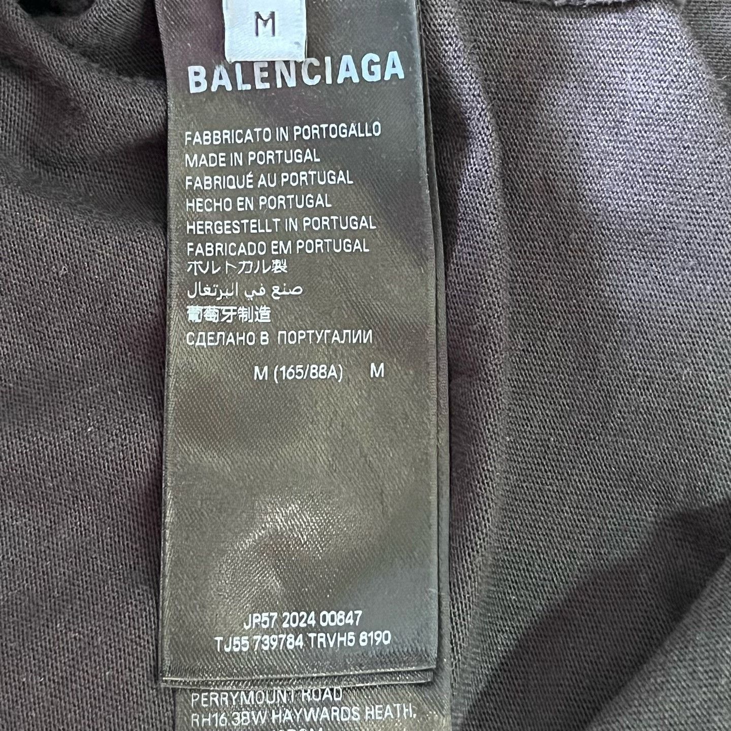 Balenciaga Balenciaga Retro Printed Black T-Shirt M Men Size US M / EU 48-50 / 2 - 4 Thumbnail