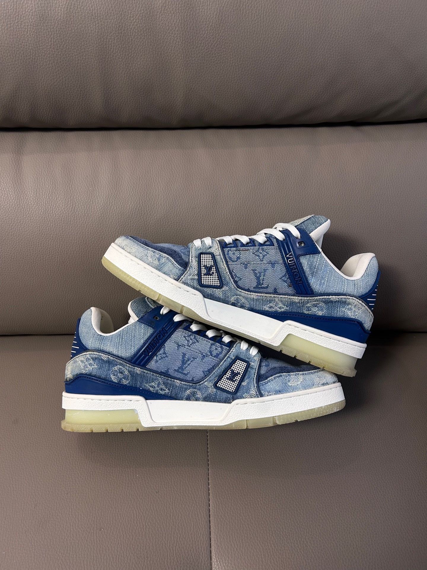 Louis Vuitton Louis Vuitton Training Denim Blue Lowtop Sneakers 40 Men Size US 7.5 / EU 40-41 - 7 Thumbnail