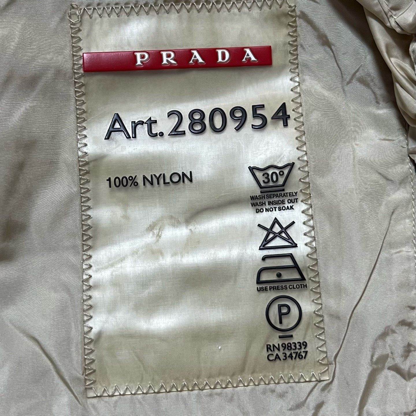 Prada Prada Beige Jacket S Women Size S / US 4 / IT 40 - 3 Thumbnail