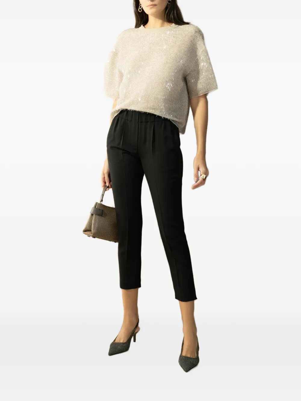 Brunello Cucinelli SEQUINS BLOUSE Size M / US 6-8 / IT 42-44 - 6 Thumbnail