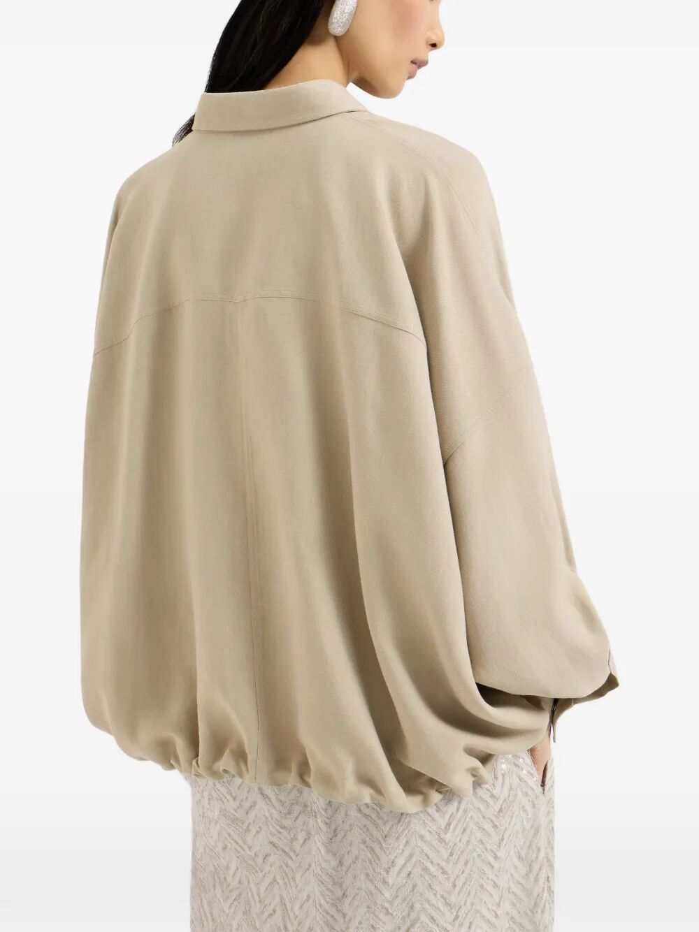 Brunello Cucinelli LONG SLEEVES OVERSIZED SHIRT Size S / US 4 / IT 40 - 2 Thumbnail