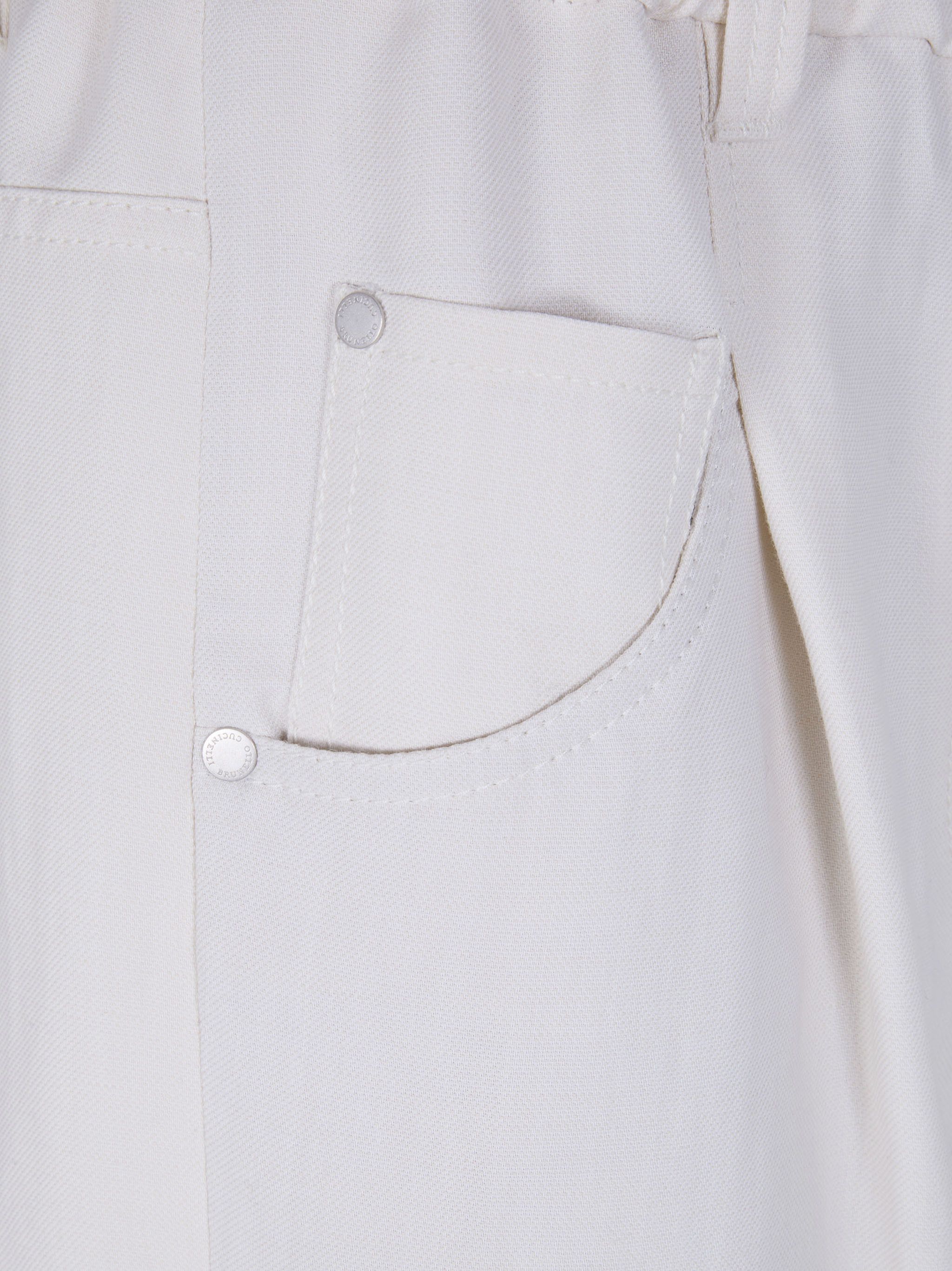 Brunello Cucinelli STRAIGHT NATURAL TROUSERS Size 30" / US 8 / IT 44 - 7 Thumbnail