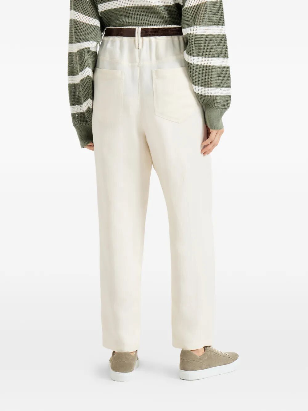 Brunello Cucinelli STRAIGHT NATURAL TROUSERS Size 32" / US 10 / IT 46 - 4 Thumbnail