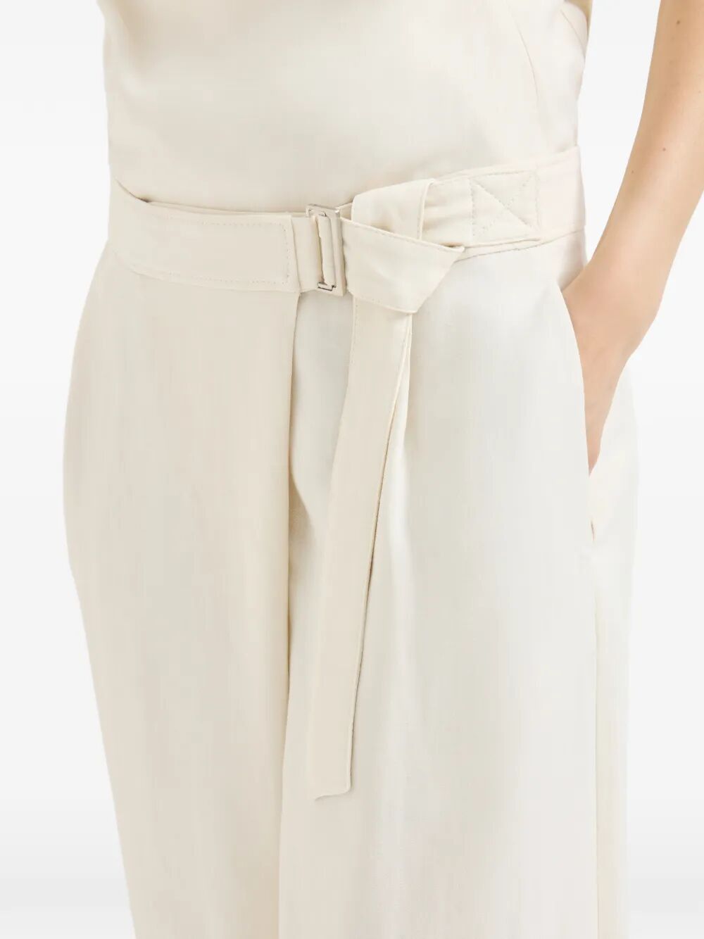 Brunello Cucinelli WIDE LEG PANTS Size 30" / US 8 / IT 44 - 3 Thumbnail