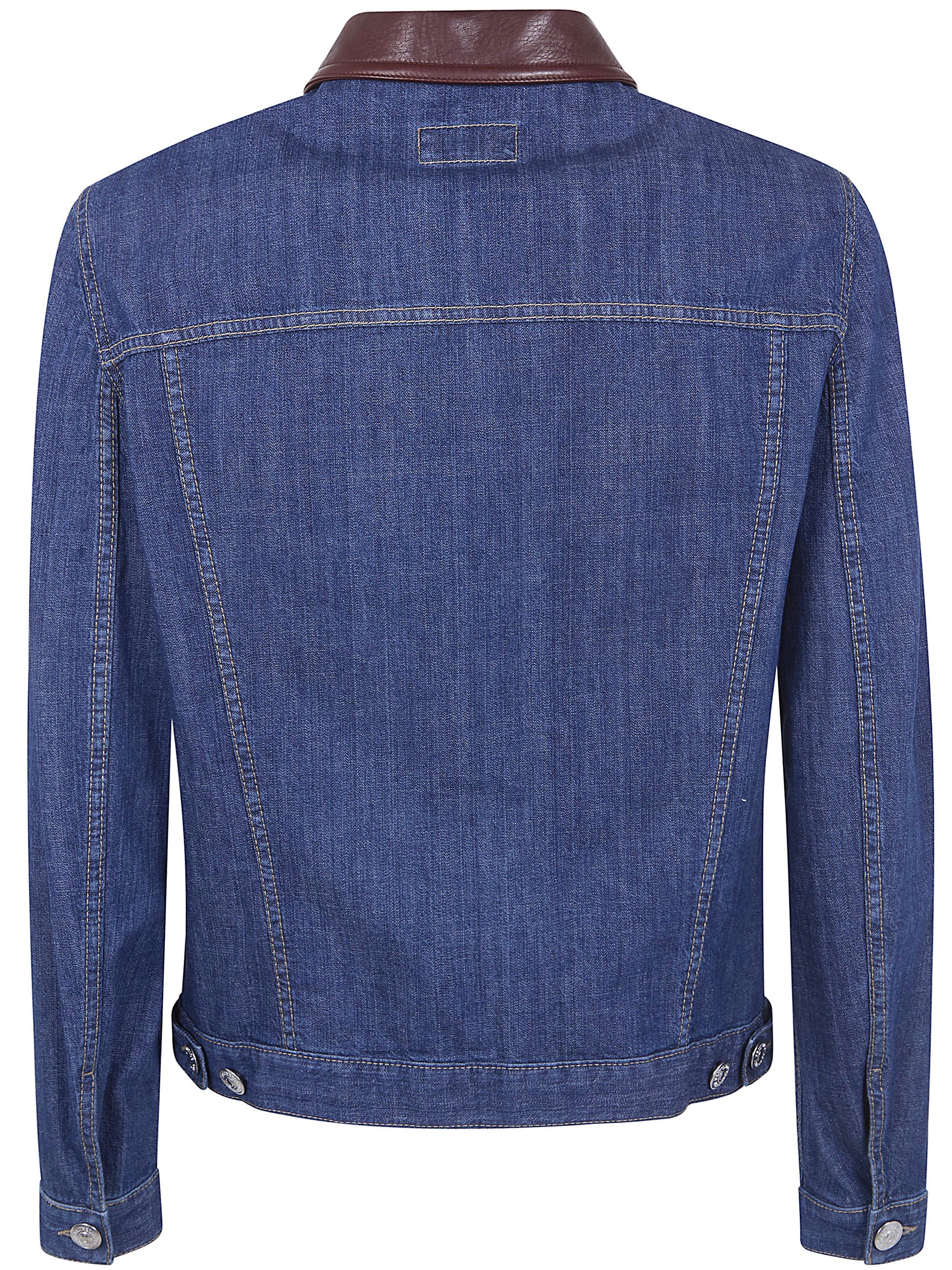 Brunello Cucinelli VINTAGE DENIM BOMBER JACKET Size US XL / EU 56 / 4 - 7 Thumbnail