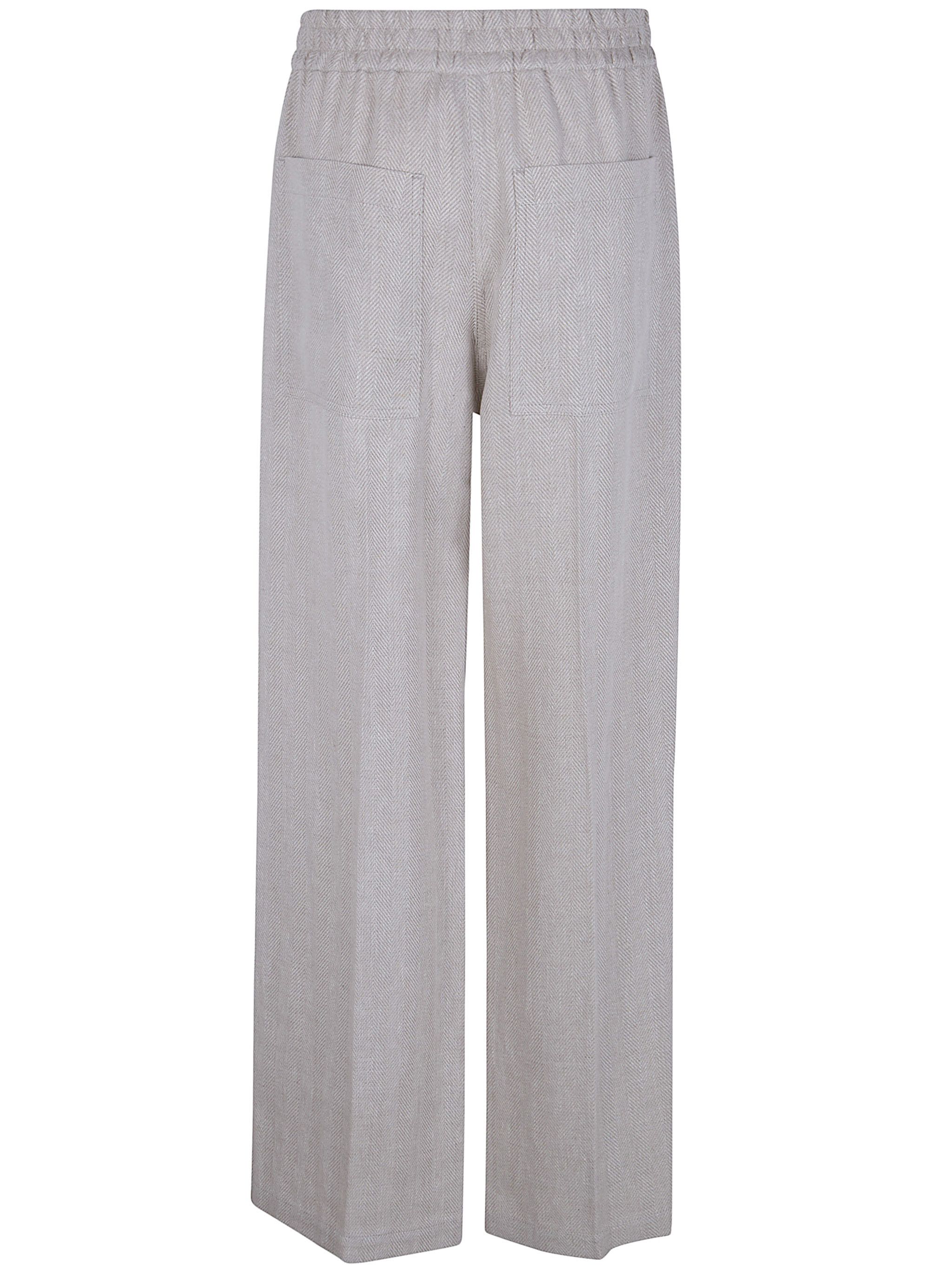 Brunello Cucinelli WIDE LEG TROUSERS Size 28" / US 6 / IT 42 - 7 Thumbnail