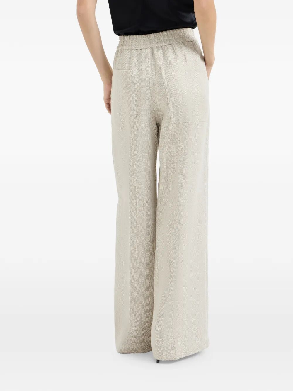 Brunello Cucinelli WIDE LEG TROUSERS Size 30" / US 8 / IT 44 - 3 Thumbnail