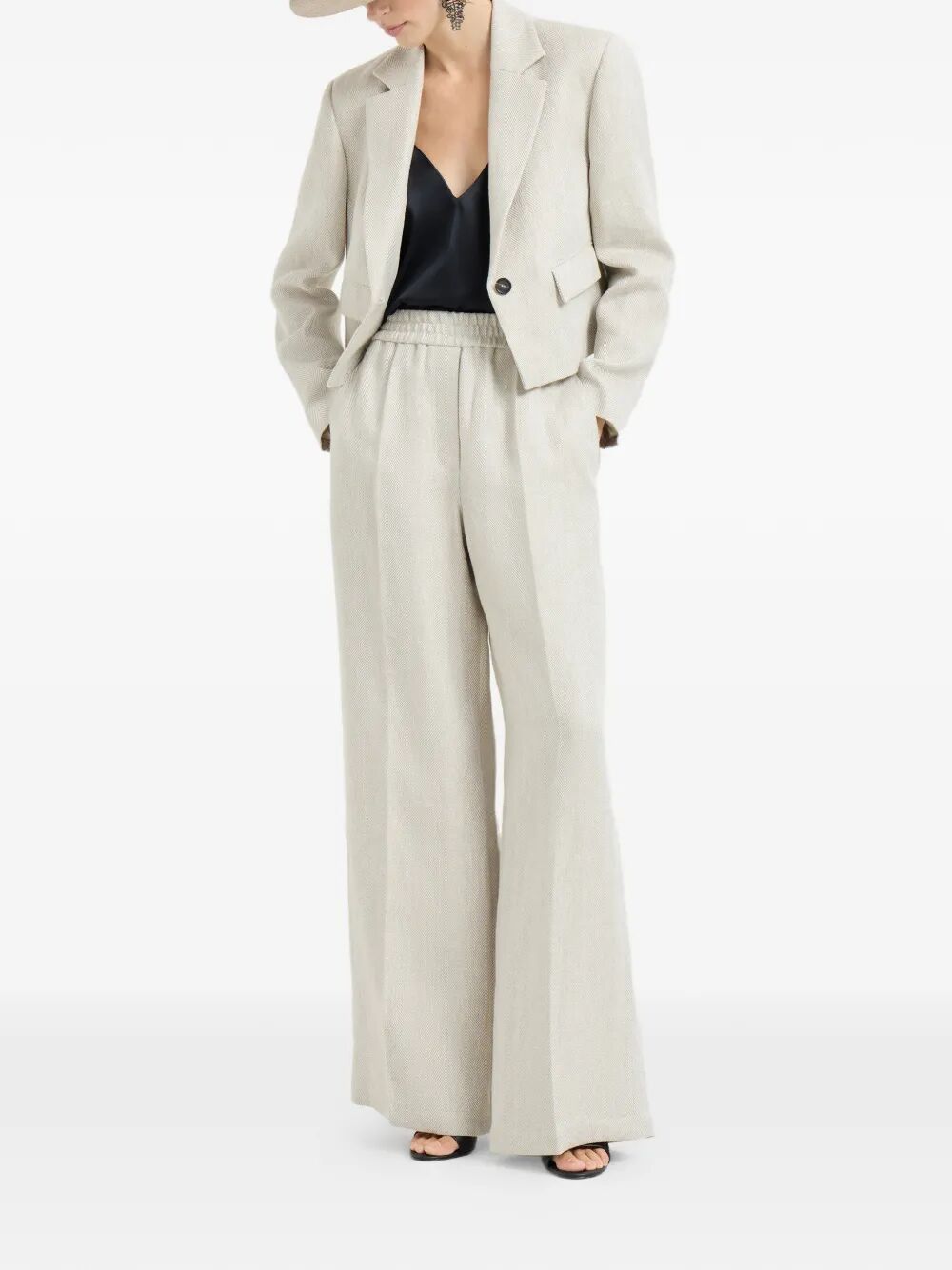 Brunello Cucinelli WIDE LEG TROUSERS Size 30" / US 8 / IT 44 - 4 Thumbnail