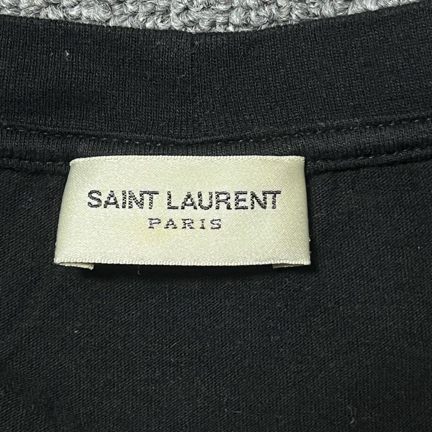Saint Laurent Paris Saint Laurent Paris Black T-Shirt XL Men Size US XL / EU 56 / 4 - 3 Thumbnail