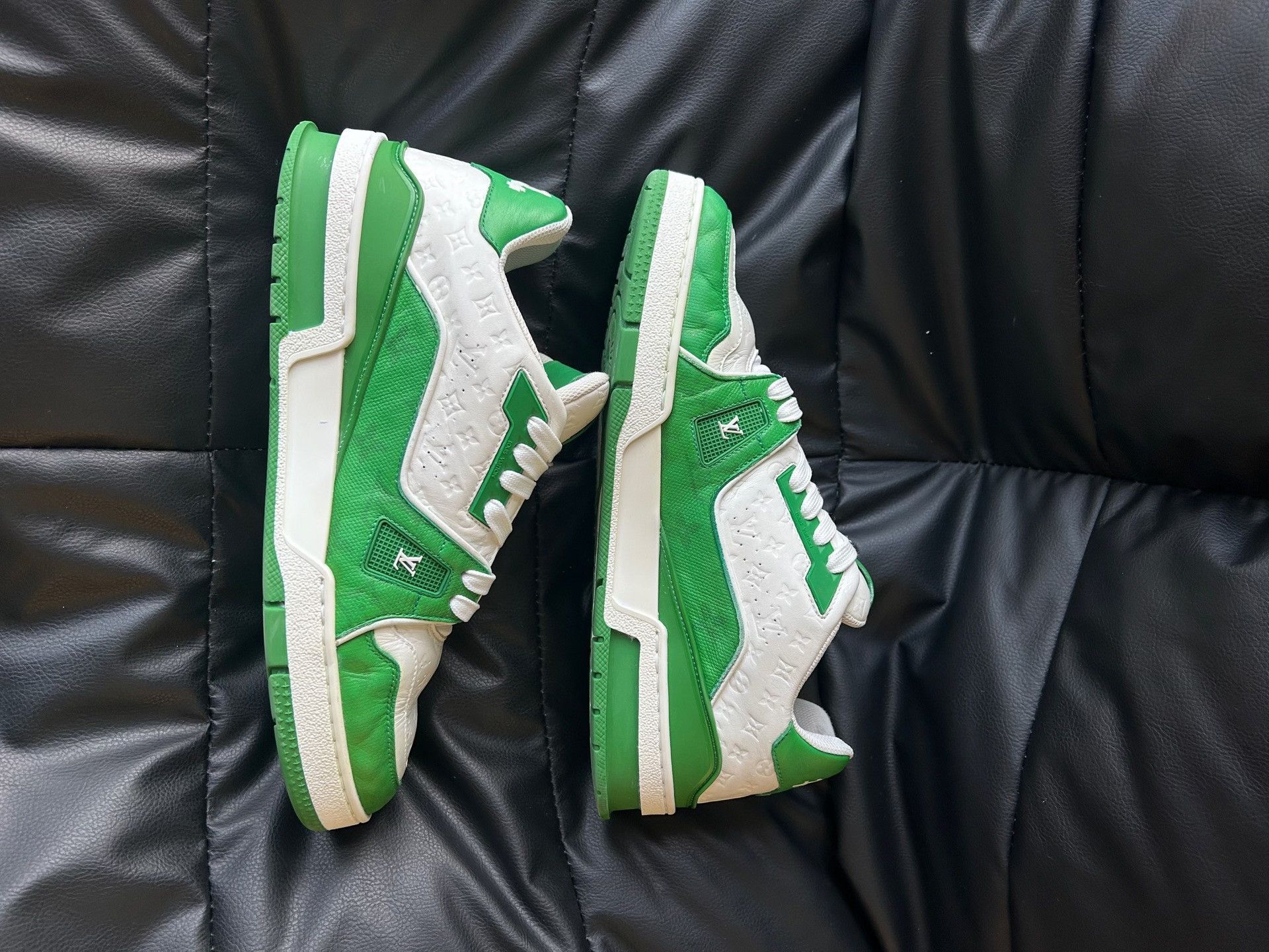 Louis Vuitton Louis Vuitton Training Green Lowtop Sneakers 41 Men Size US 8.5 / EU 41-42 - 7 Thumbnail
