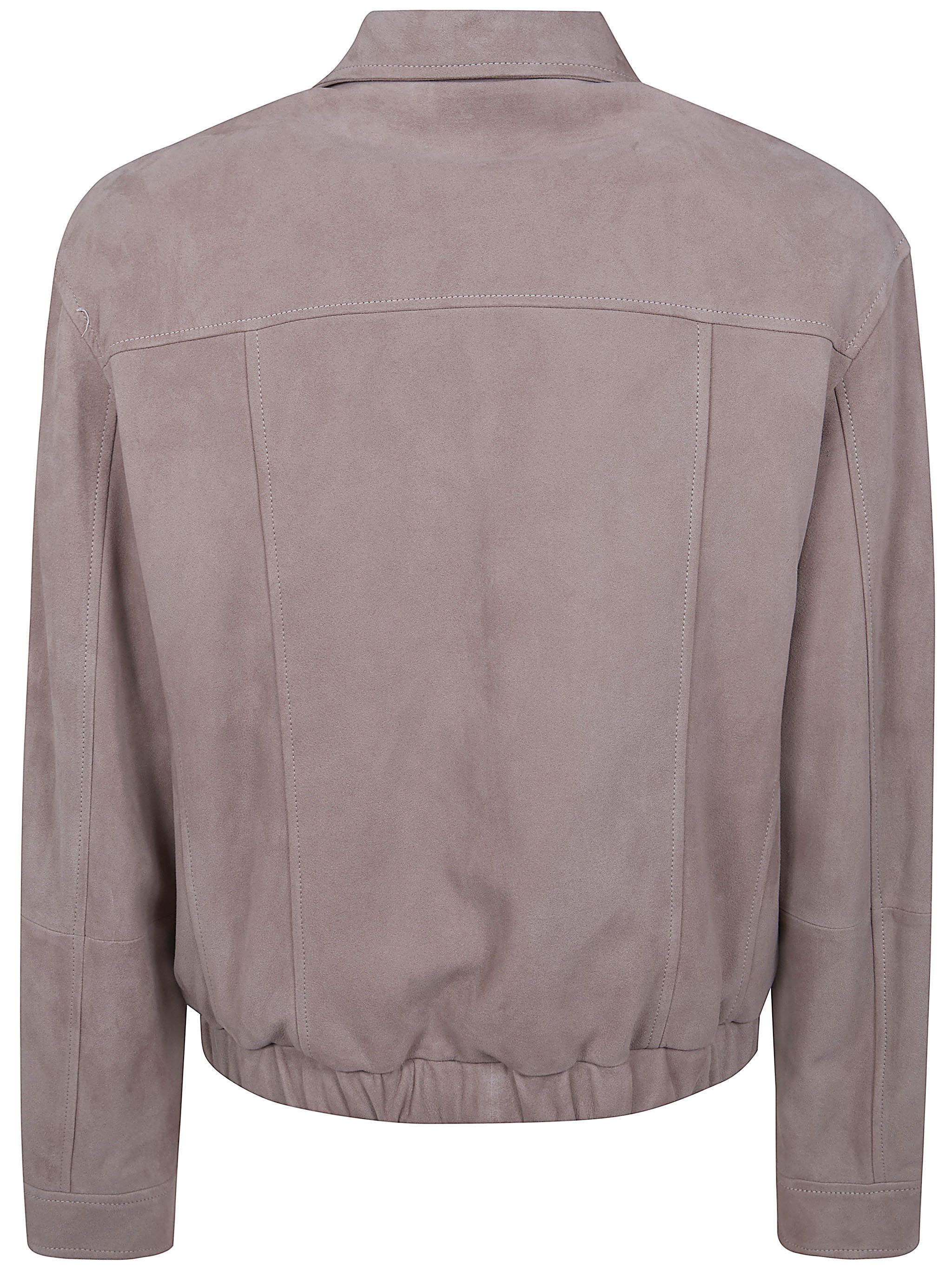 Brunello Cucinelli VINTAGE LEATHER BOMBER JACKET Size US L / EU 52-54 / 3 - 7 Thumbnail