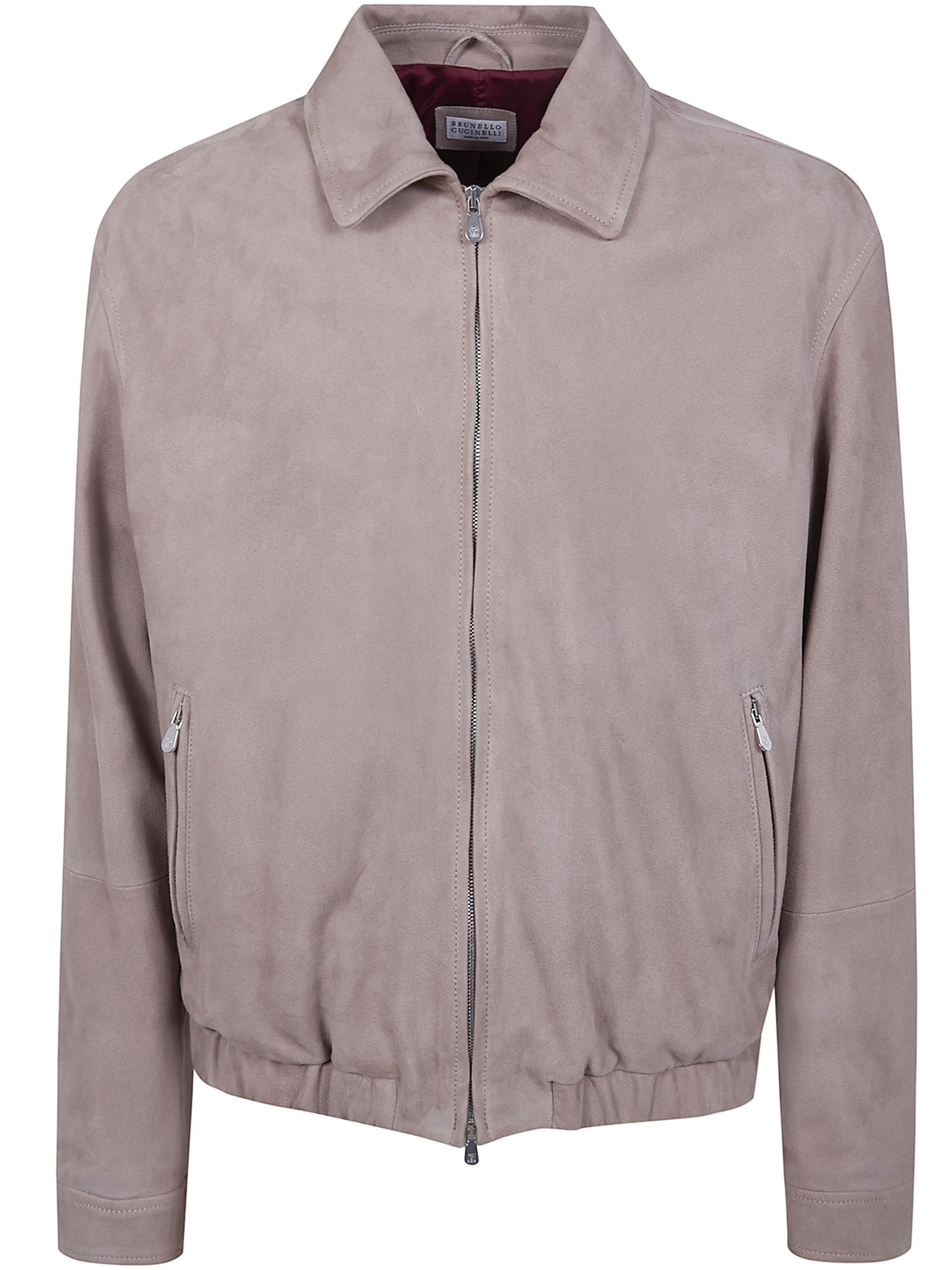 Brunello Cucinelli VINTAGE LEATHER BOMBER JACKET Size US M / EU 48-50 / 2 - 6 Thumbnail