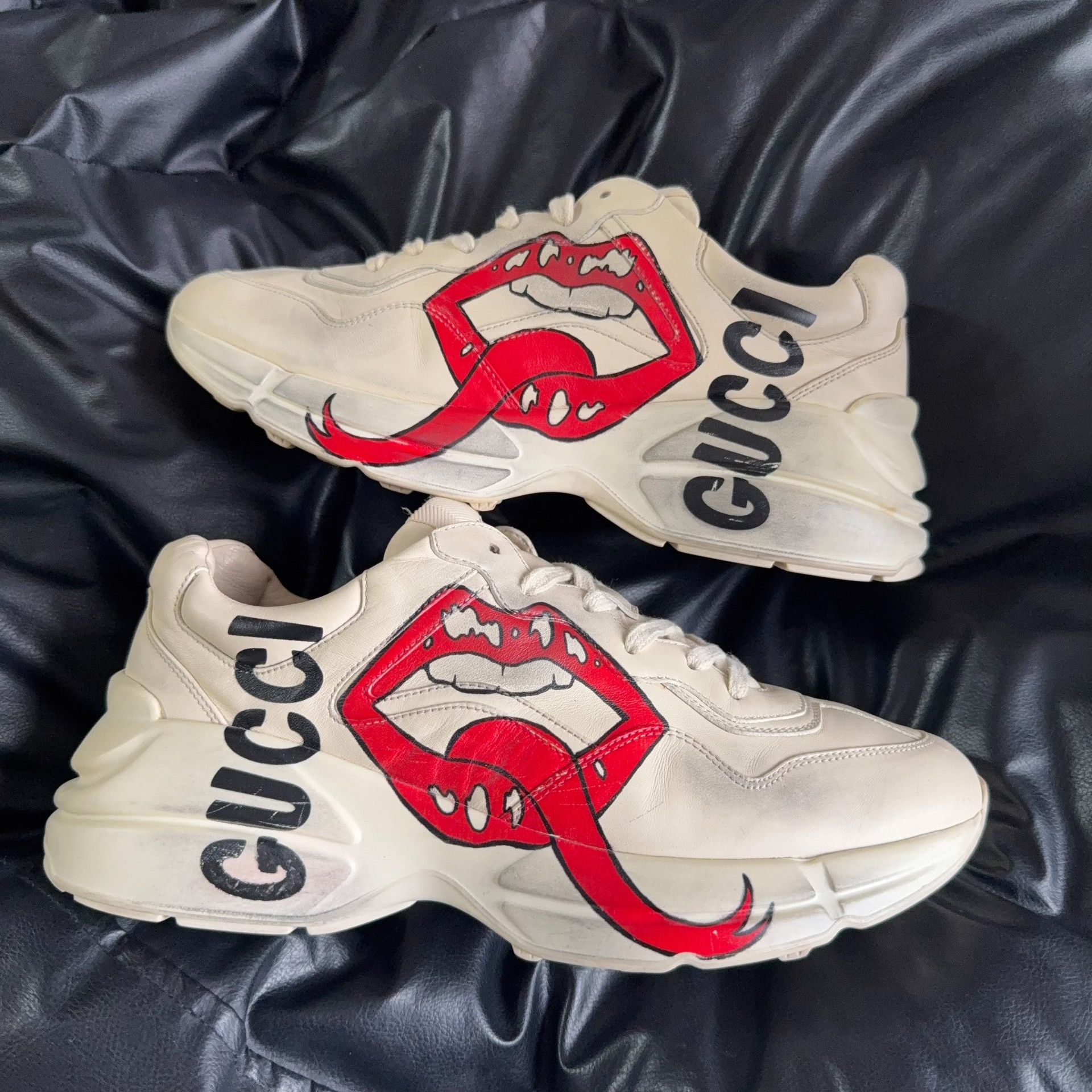 Gucci Gucci Red Lowtop Sneakers 42 Men Size US 9 / EU 42 - 5 Thumbnail