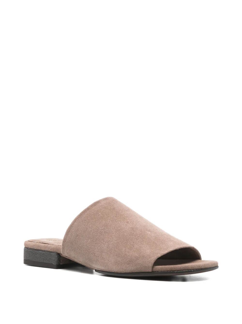 Brunello Cucinelli LEATHER SLIPPERS Size US 7.5 / IT 37.5 - 2 Thumbnail