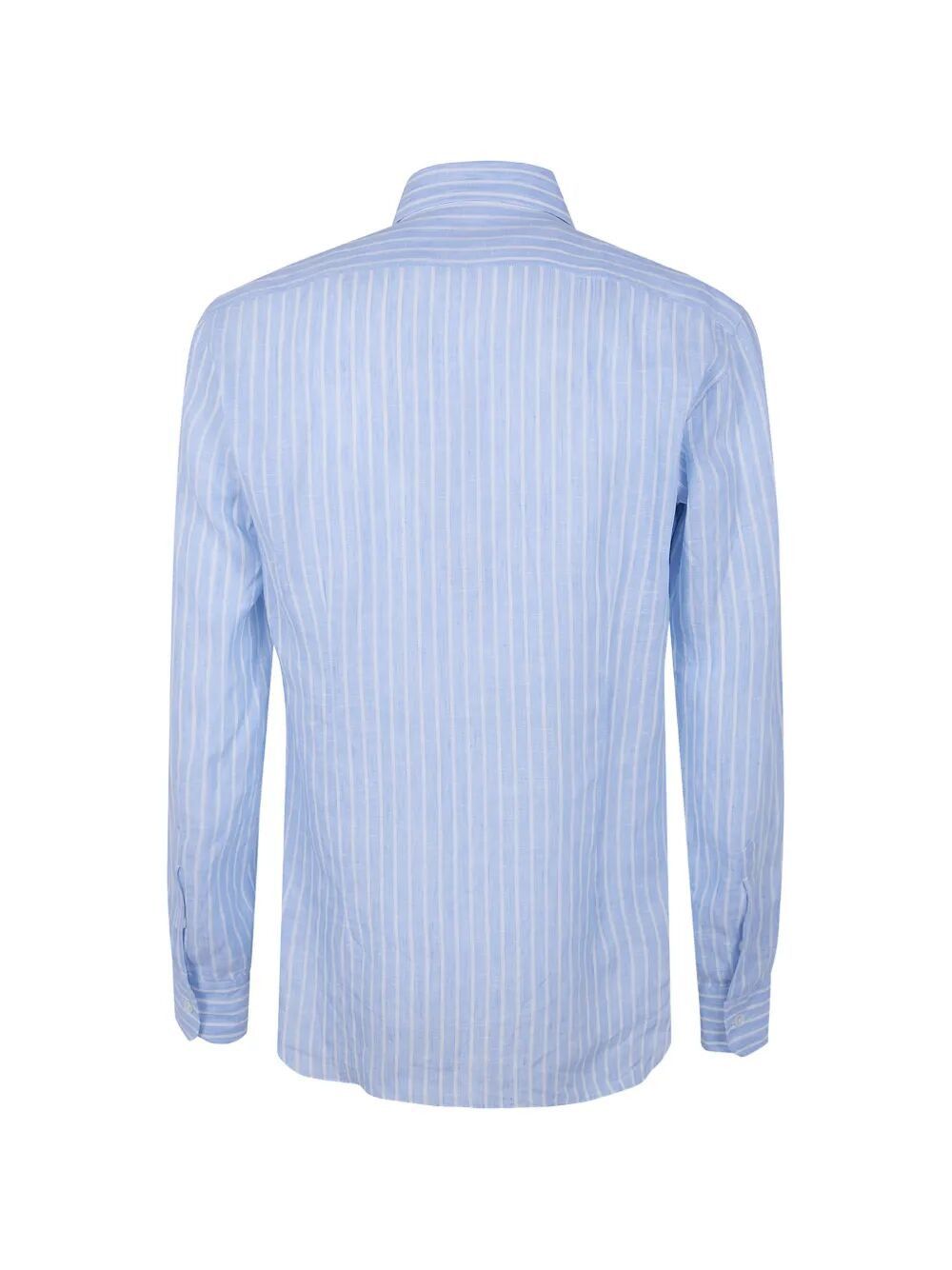 Barba Napoli CLASSIC LINEN STRIPES SHIRT Size US XXL / EU 58 / 5 - 6 Thumbnail