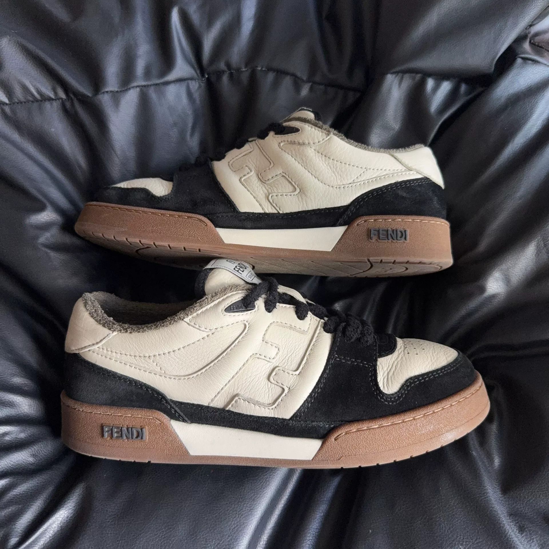 Fendi Fendi Leather Black Lowtop Sneakers 41 Men Size US 8.5 / EU 41-42 - 5 Thumbnail