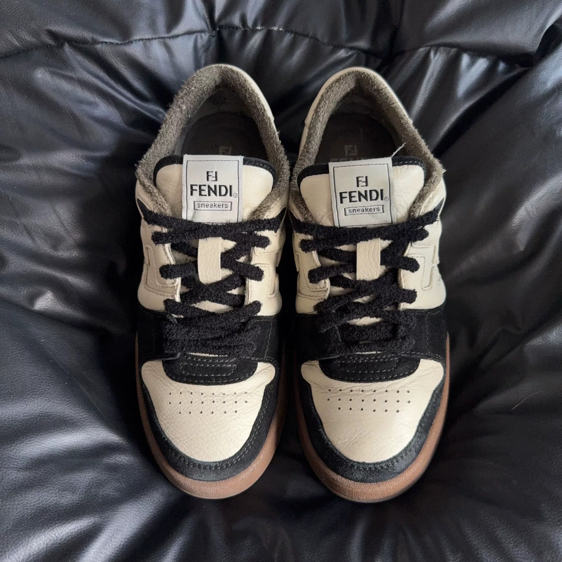 Fendi Fendi Leather Black Lowtop Sneakers 41 Men Size US 8.5 / EU 41-42 - 2 Thumbnail