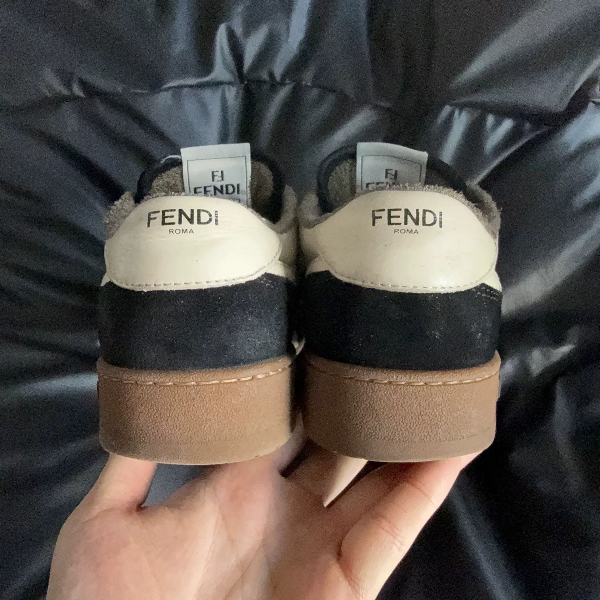 Fendi Fendi Leather Black Lowtop Sneakers 41 Men Size US 8.5 / EU 41-42 - 3 Thumbnail