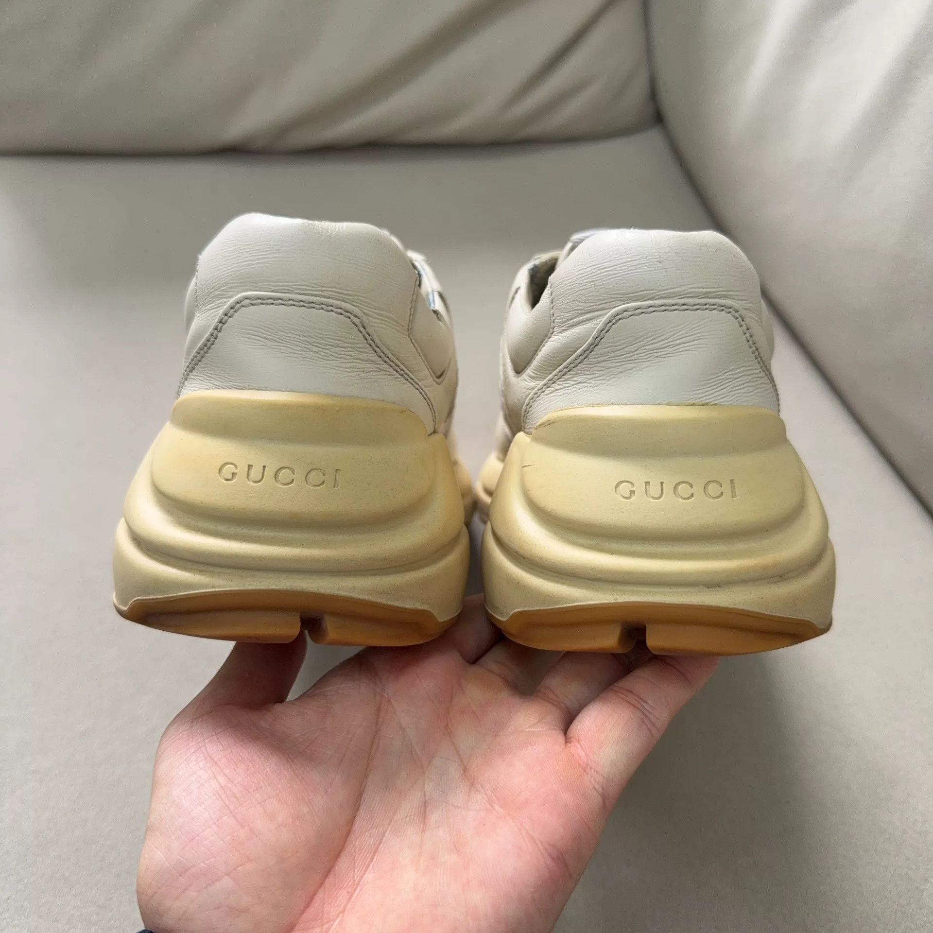 Gucci Gucci White Lowtop Sneakers 7 Men Size US 7 / EU 40 - 3 Thumbnail