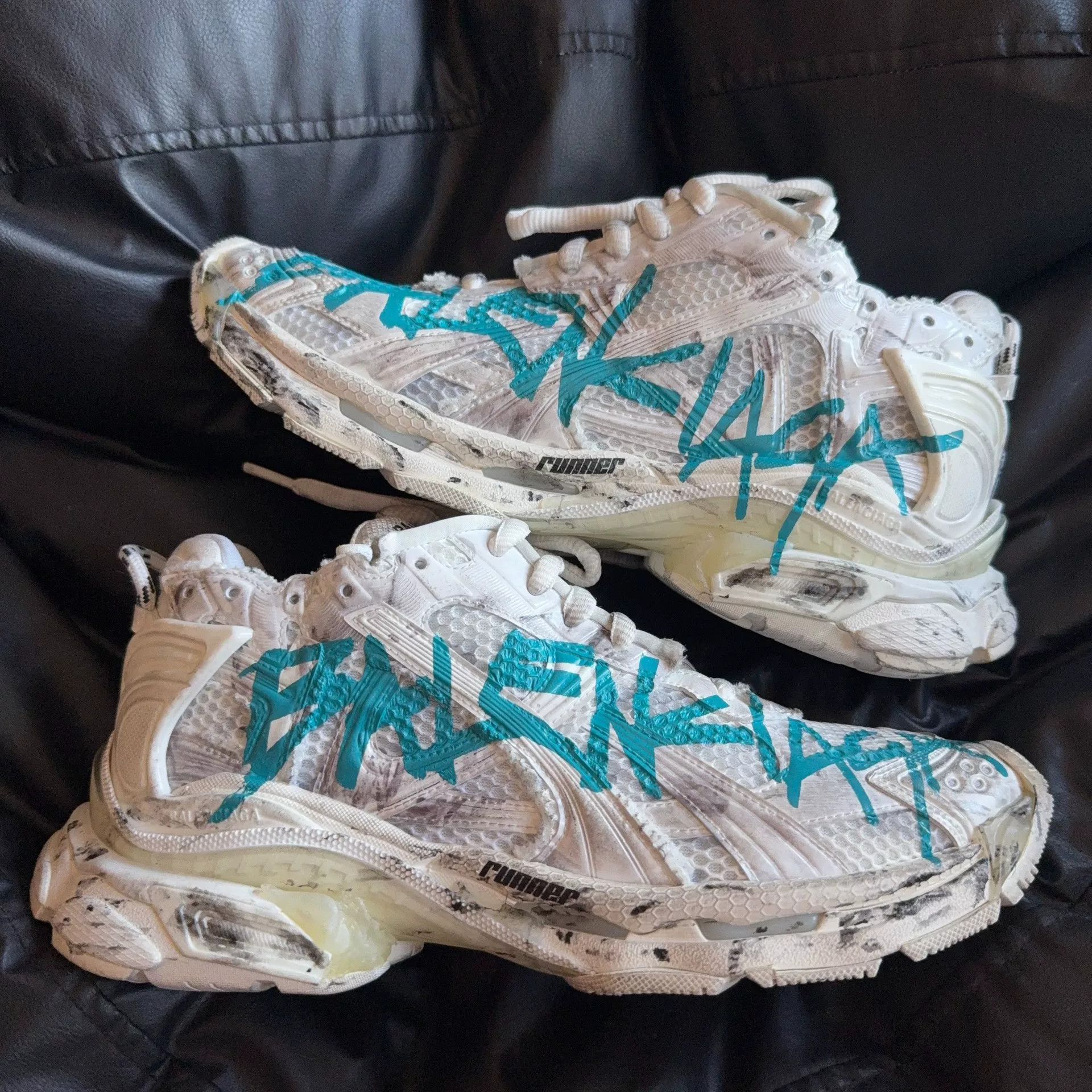 Balenciaga Balenciaga Running White Lowtop Sneakers 43 Men Size US 10 / EU 43 - 5 Thumbnail